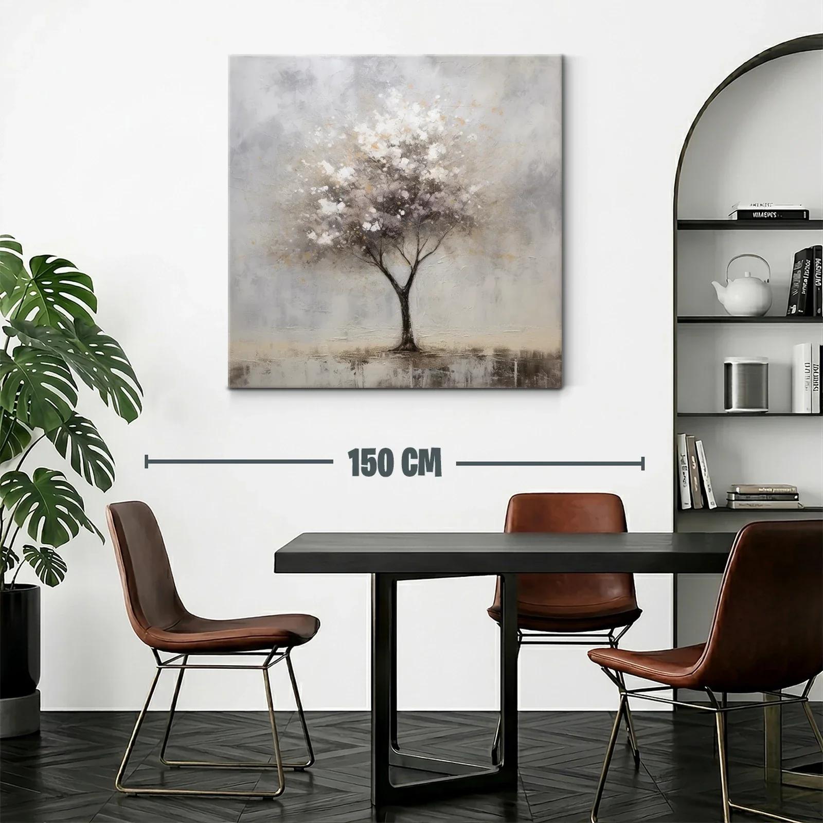 Árbol sereno en tonos suaves y neutros — miniatura 2