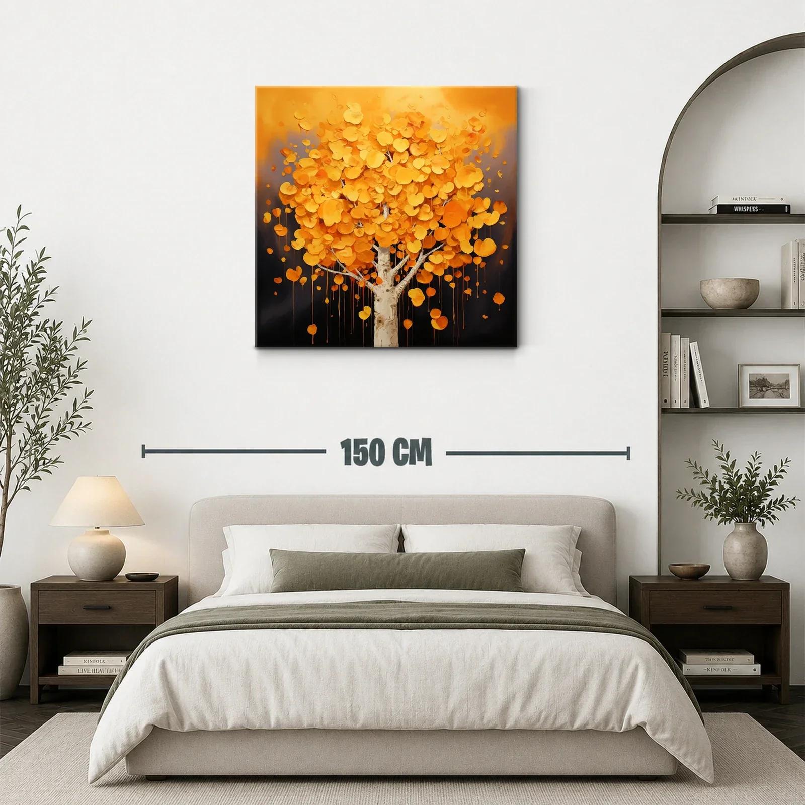 Árbol otoñal con hojas en tonos cálidos y vibrantes — miniatura 3