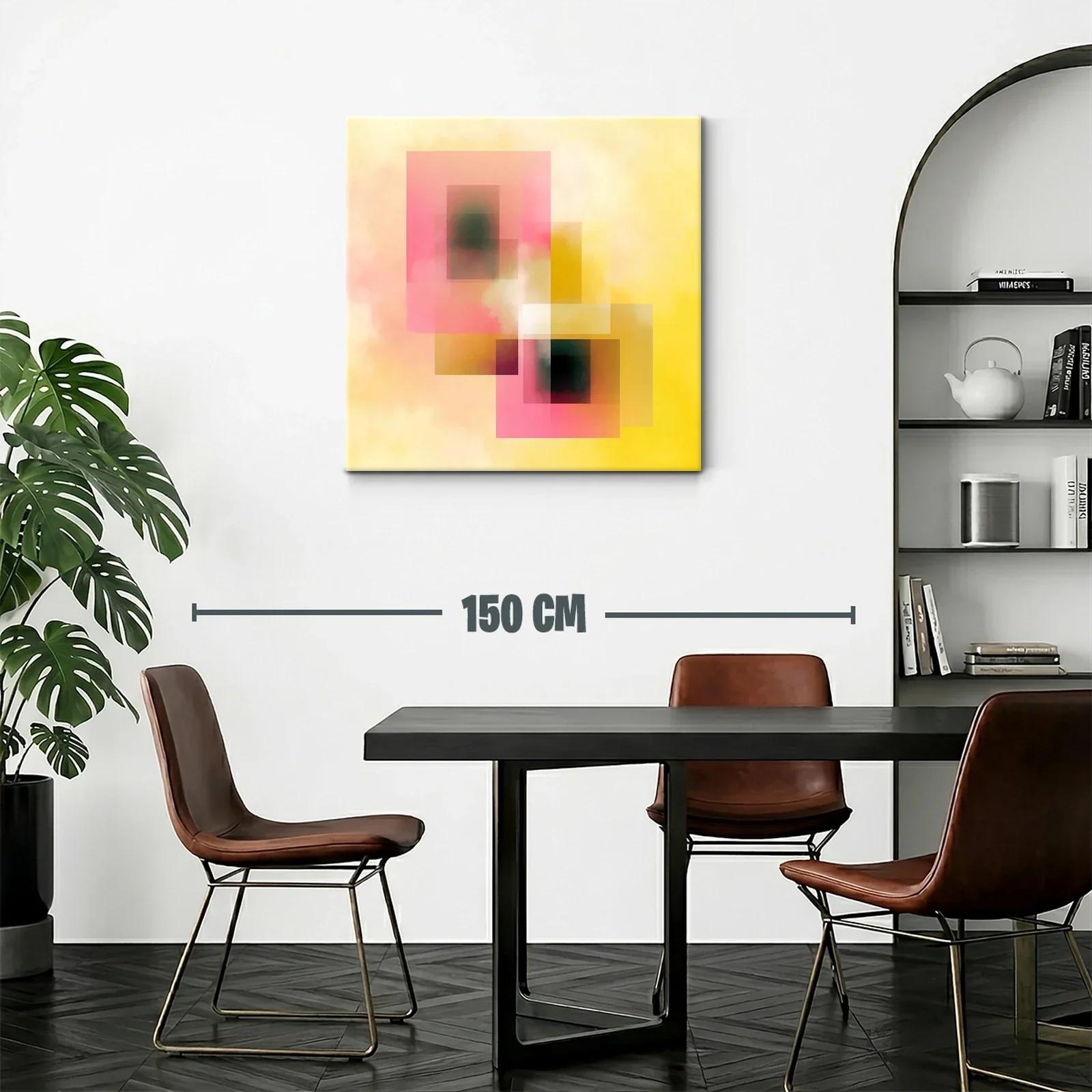 Composición abstracta con tonos cálidos y formas geométricas — miniatura 2