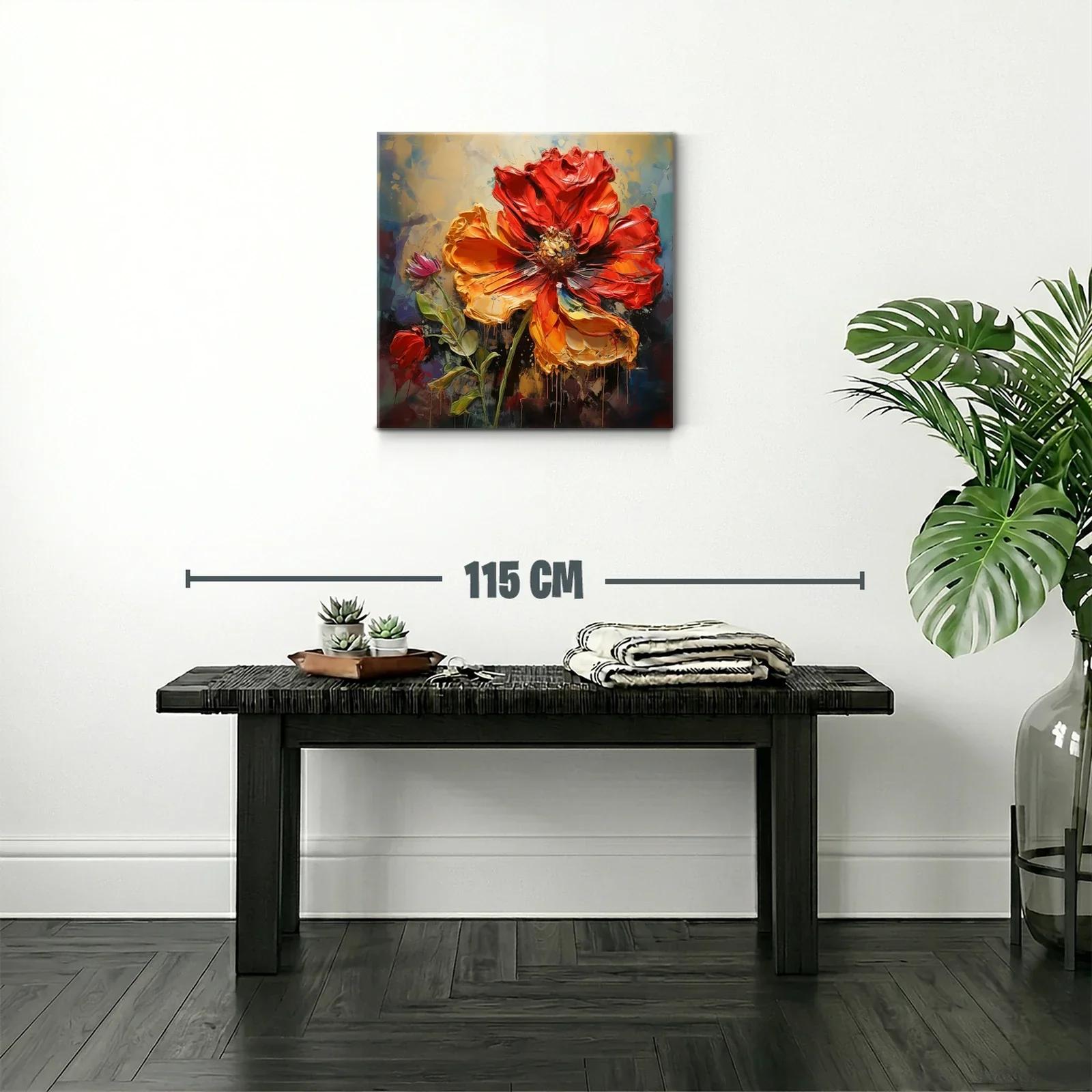 Flor intensa en tonos cálidos y vibrantes — miniatura 2