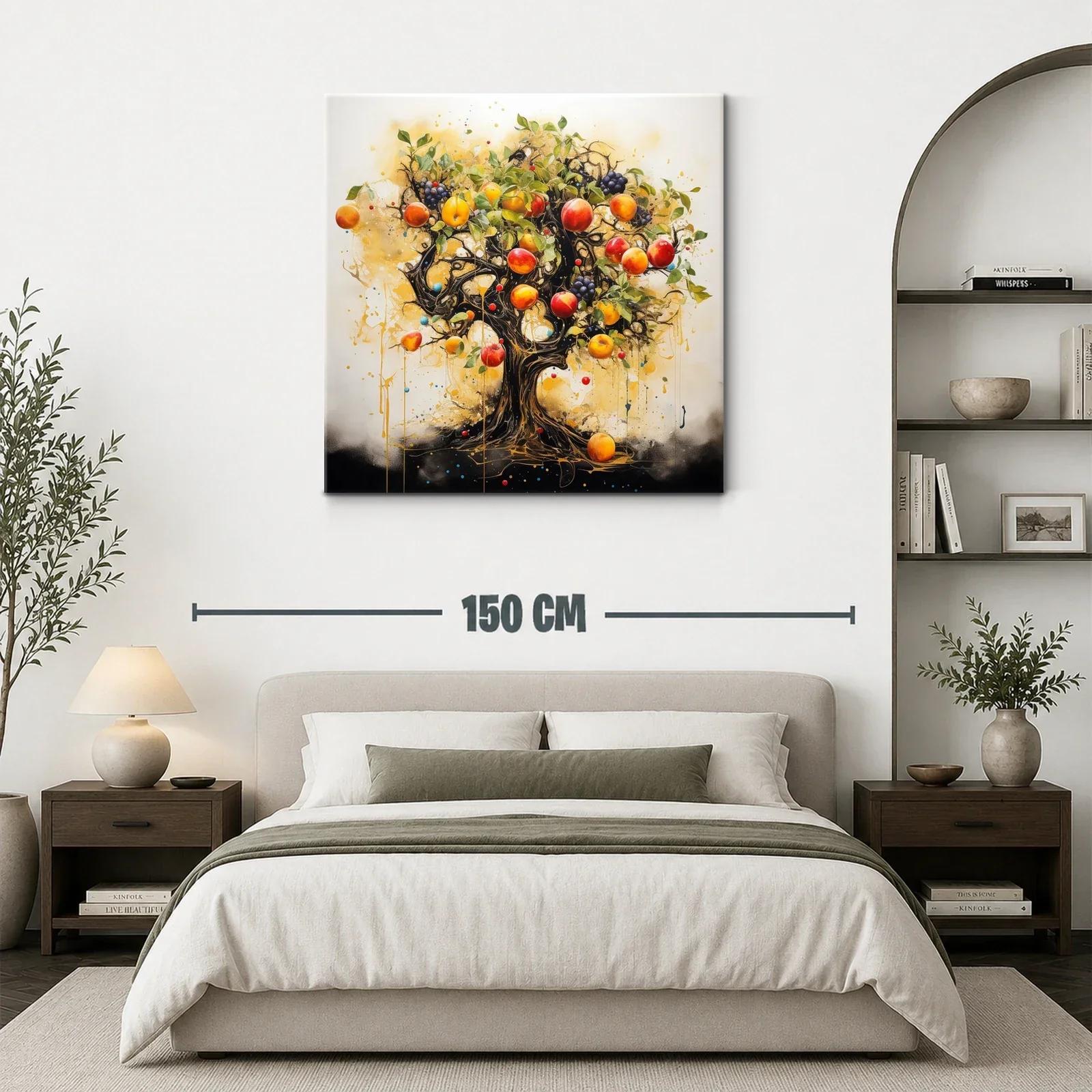 Árbol frutal exuberante con tonos cálidos y vibrantes — miniatura 3