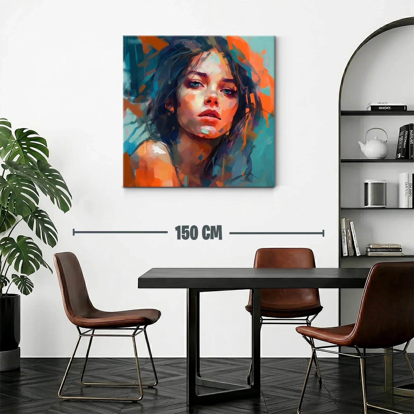 Retrato expresivo en tonos vivos y contrastantes — miniatura 2
