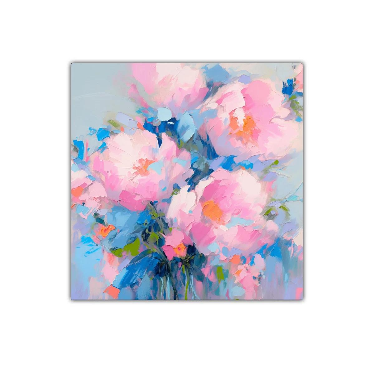 Explosión de delicadeza con flores en tonos pastel vibrantes