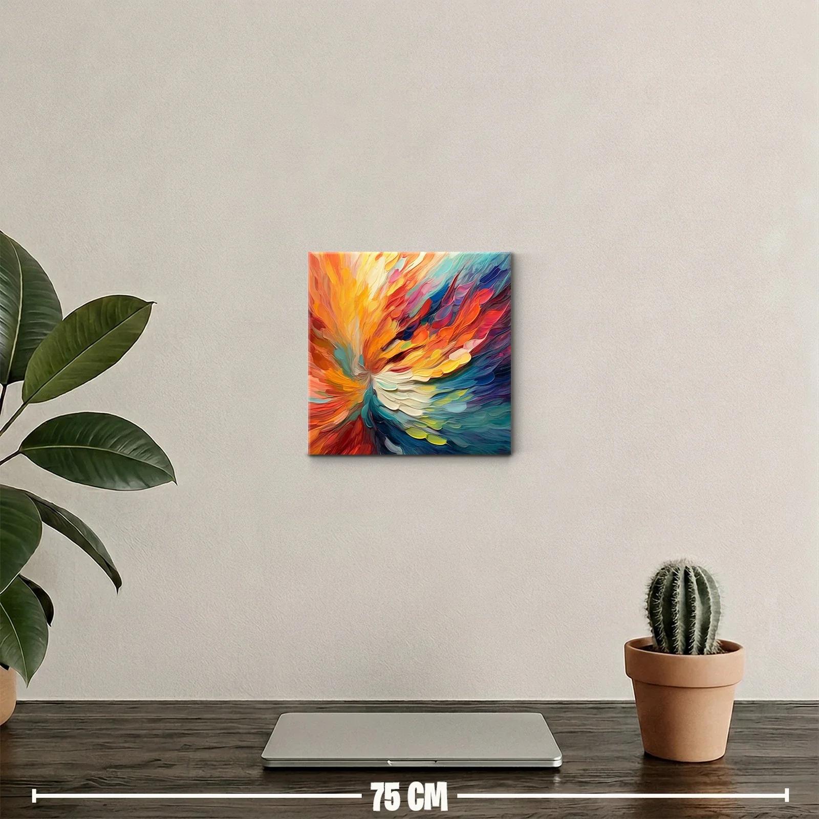 Estallido de colores vibrantes en composición abstracta dinámica — miniatura 2