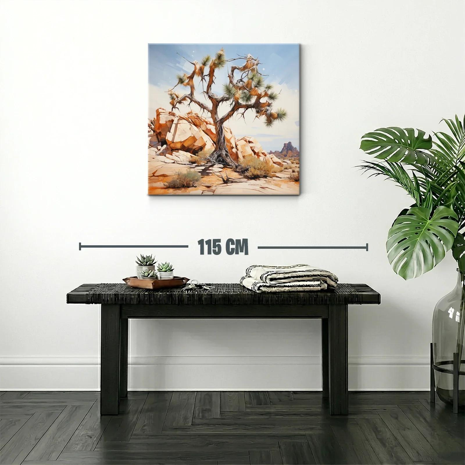 Árbol solitario en paisaje desértico iluminado al sol — miniatura 2