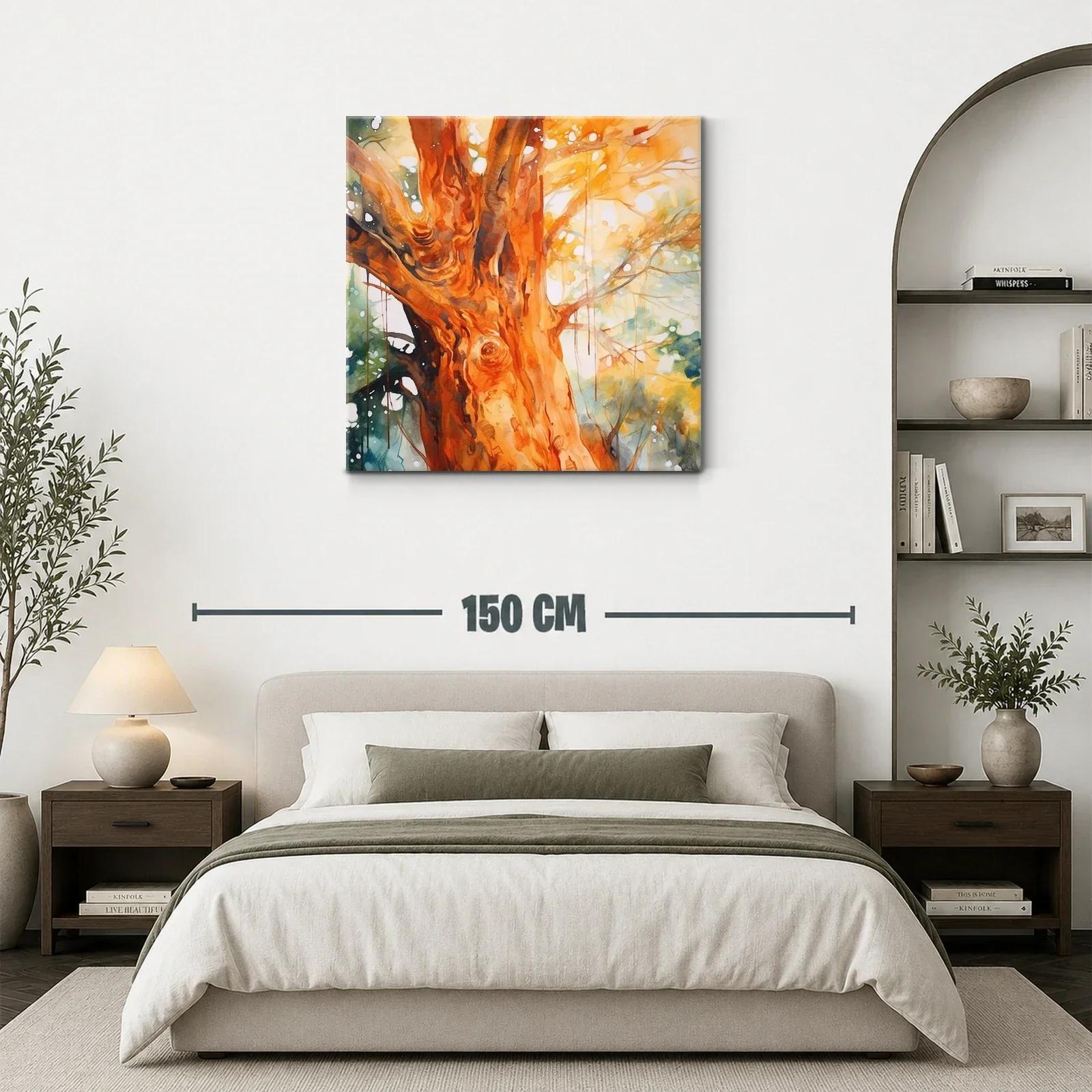 Árbol iluminado con tonos cálidos y detalle natural — miniatura 3
