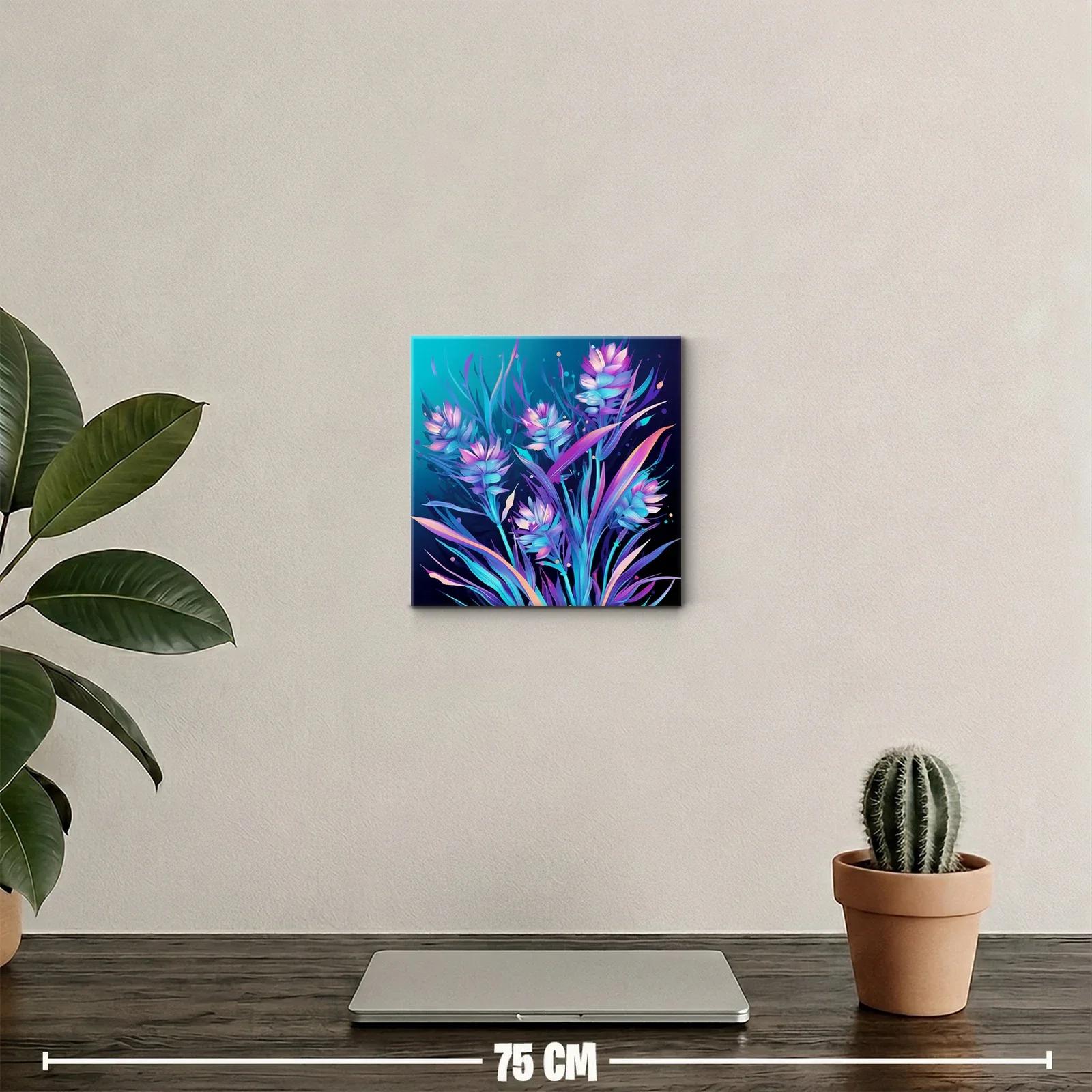 Flores vibrantes con tonos azul y púrpura para decorar — miniatura 2
