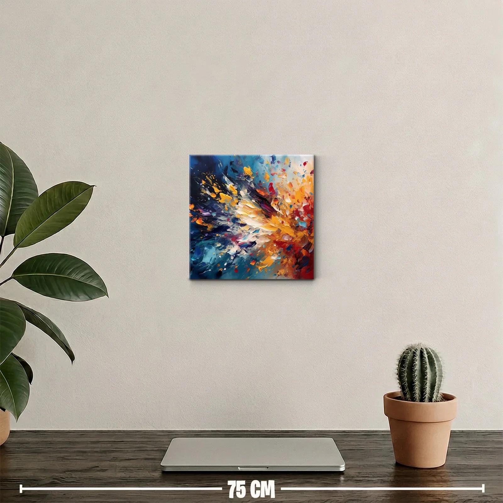 Explosión de color dinámico y energía vibrante en arte abstracto — miniatura 2