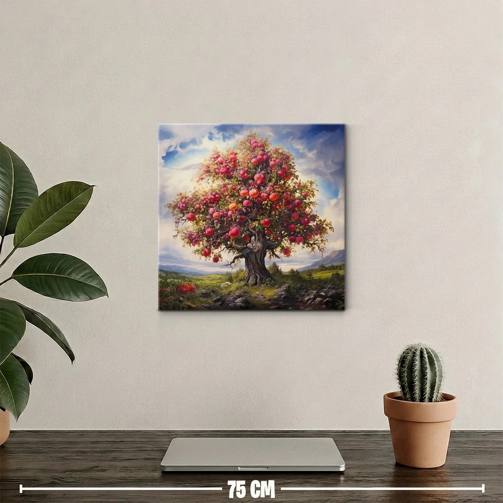 Árbol cargado de frutas en paisaje sereno y luminoso — miniatura 2