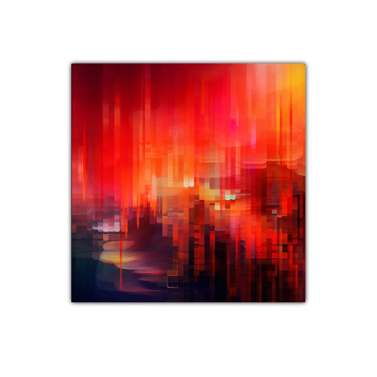 Composición abstracta en tonos cálidos y vibrantes — imagen principal