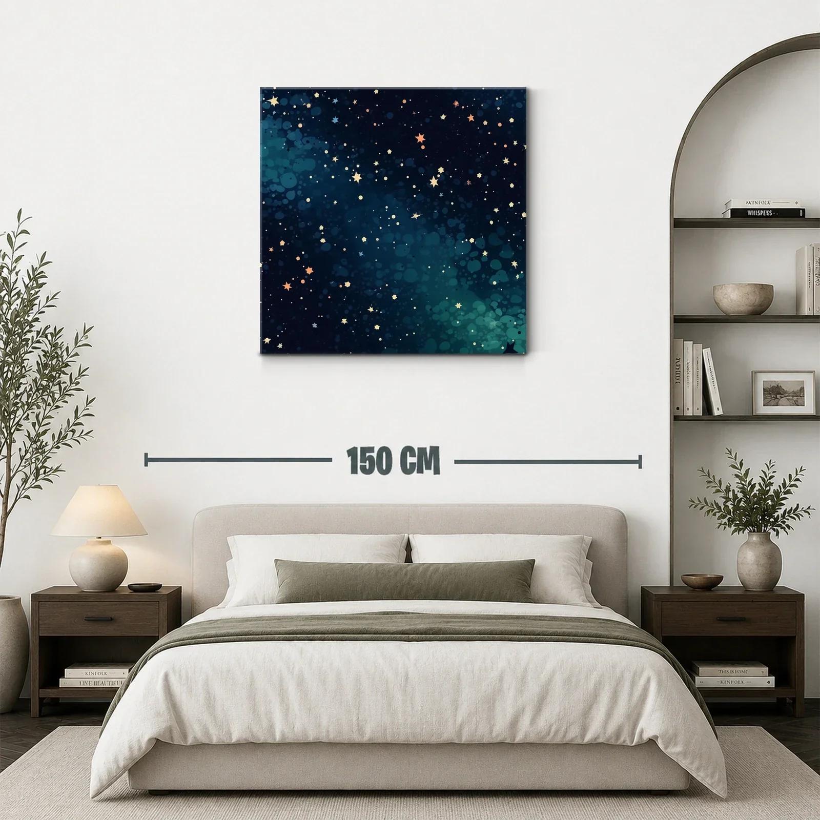 Cuadro Estrellas Brillantes en Fondo Azul Profundo — miniatura 3