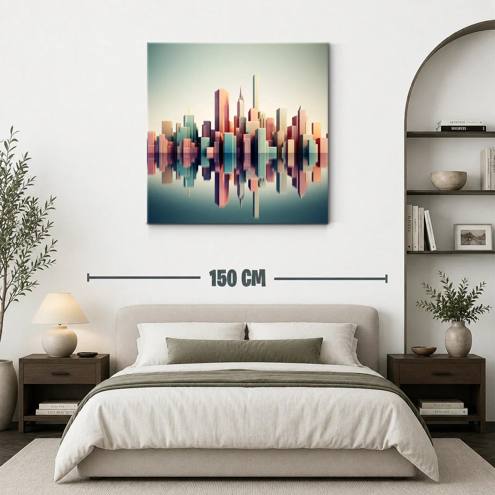 Reflejos urbanos en tonos pastel suaves y equilibrados — miniatura 3