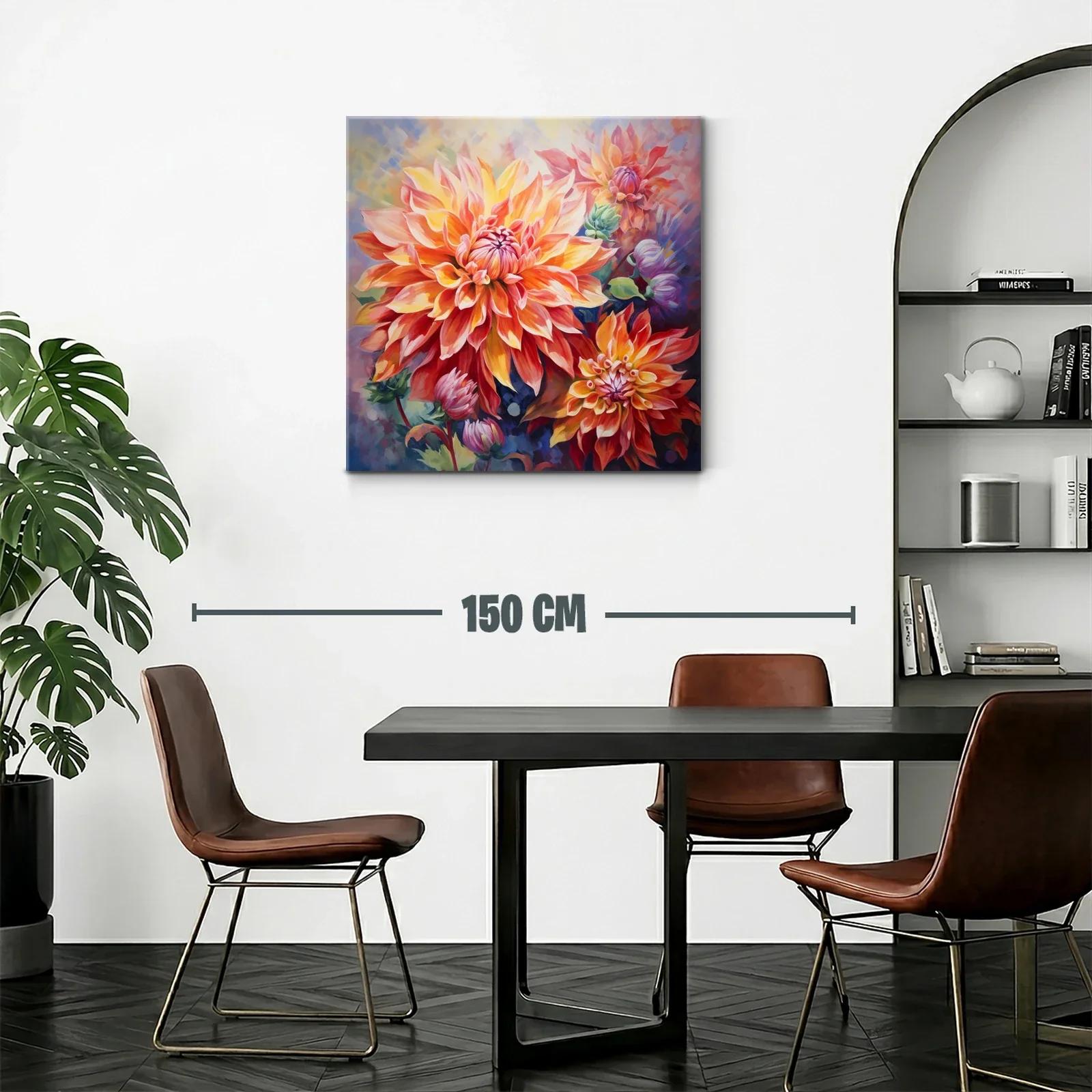 Brillante composición floral en tonos cálidos vibrantes — miniatura 2