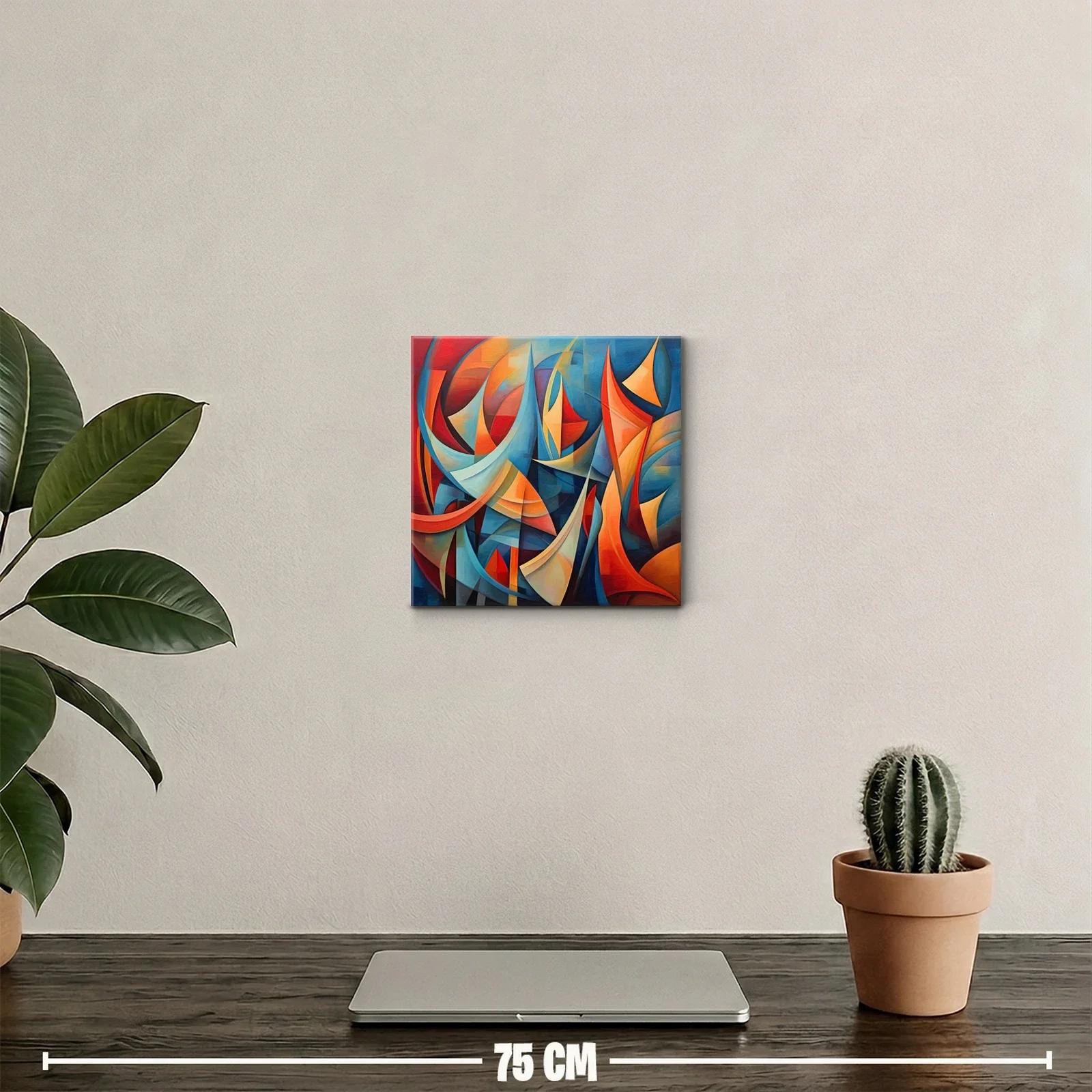 Composición abstracta con formas geométricas dinámicas — miniatura 2