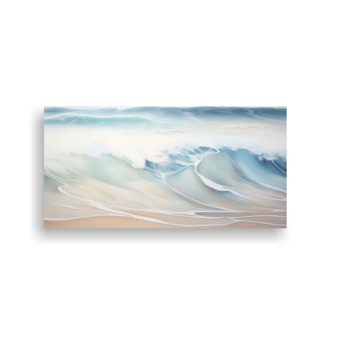 Cuadro olas del mar con arena beige — imagen principal