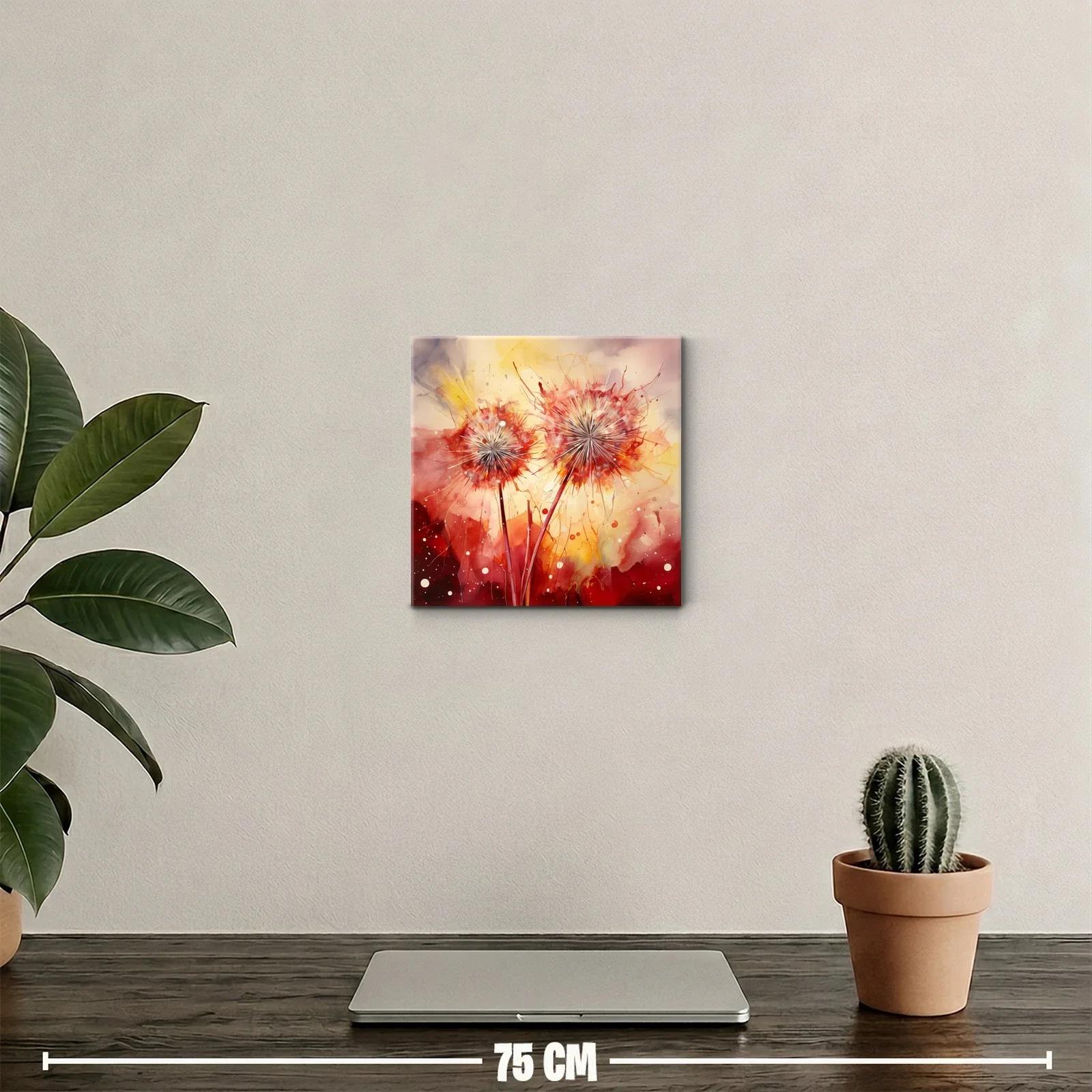 Flores expresivas en tonos cálidos y vibrantes — miniatura 2