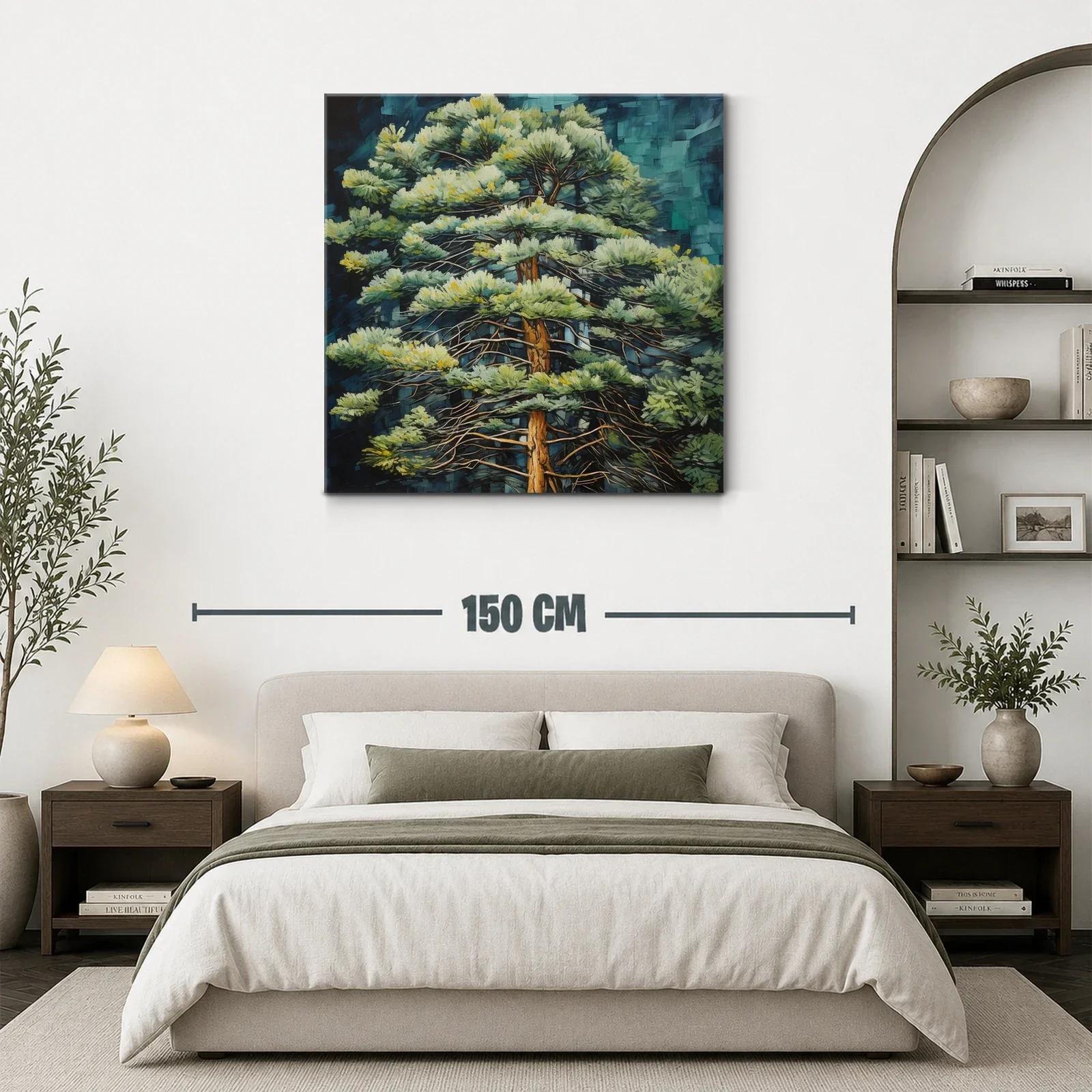 Nombre Sereno de un Árbol en Verde y Azul Profundo — miniatura 3