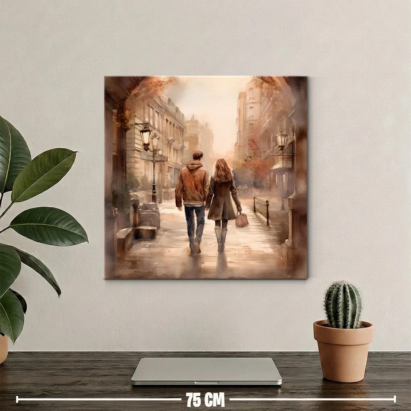 Paseo romántico al atardecer en ciudad clásica — miniatura 2