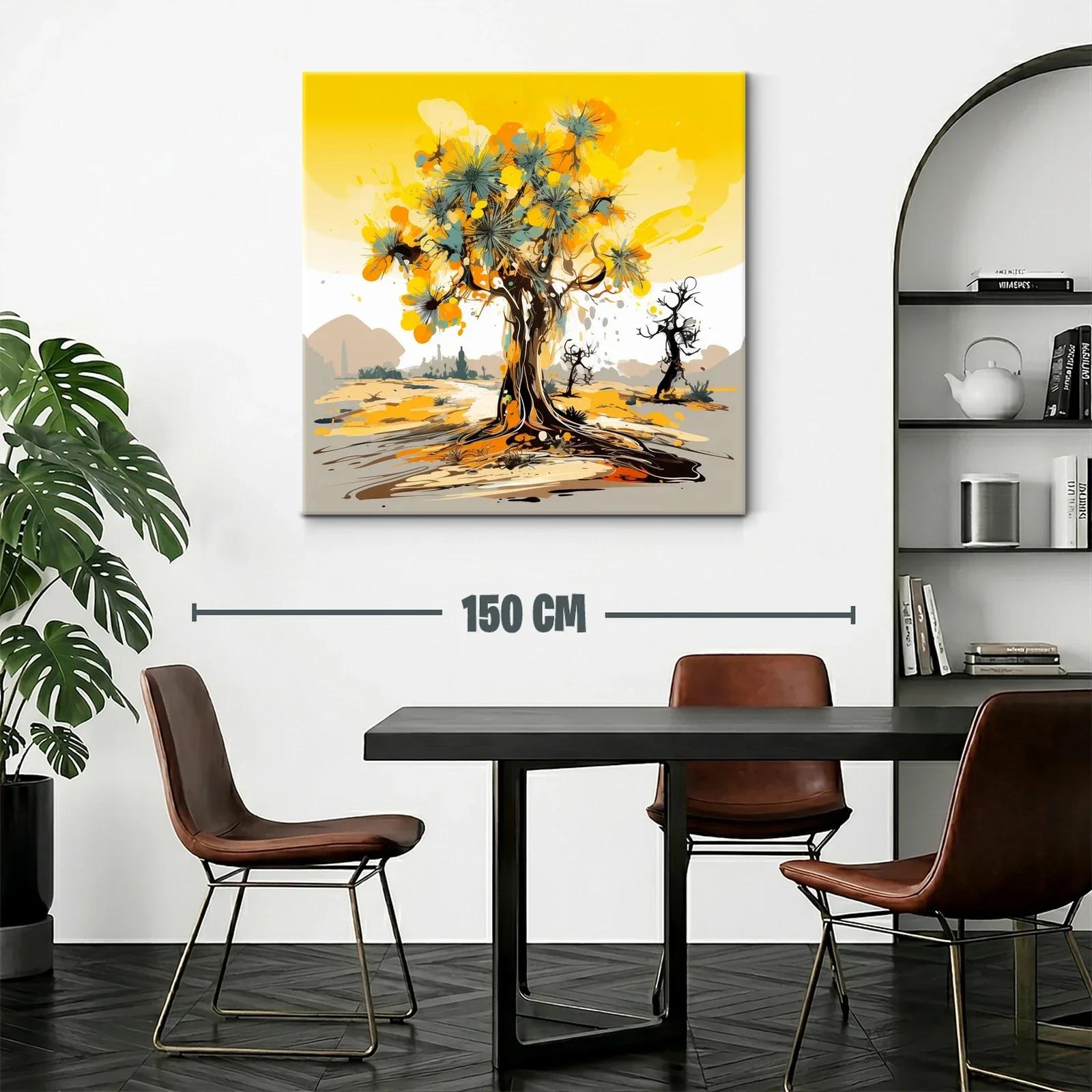 Árbol abstracto con tonos cálidos y vibrantes — miniatura 2