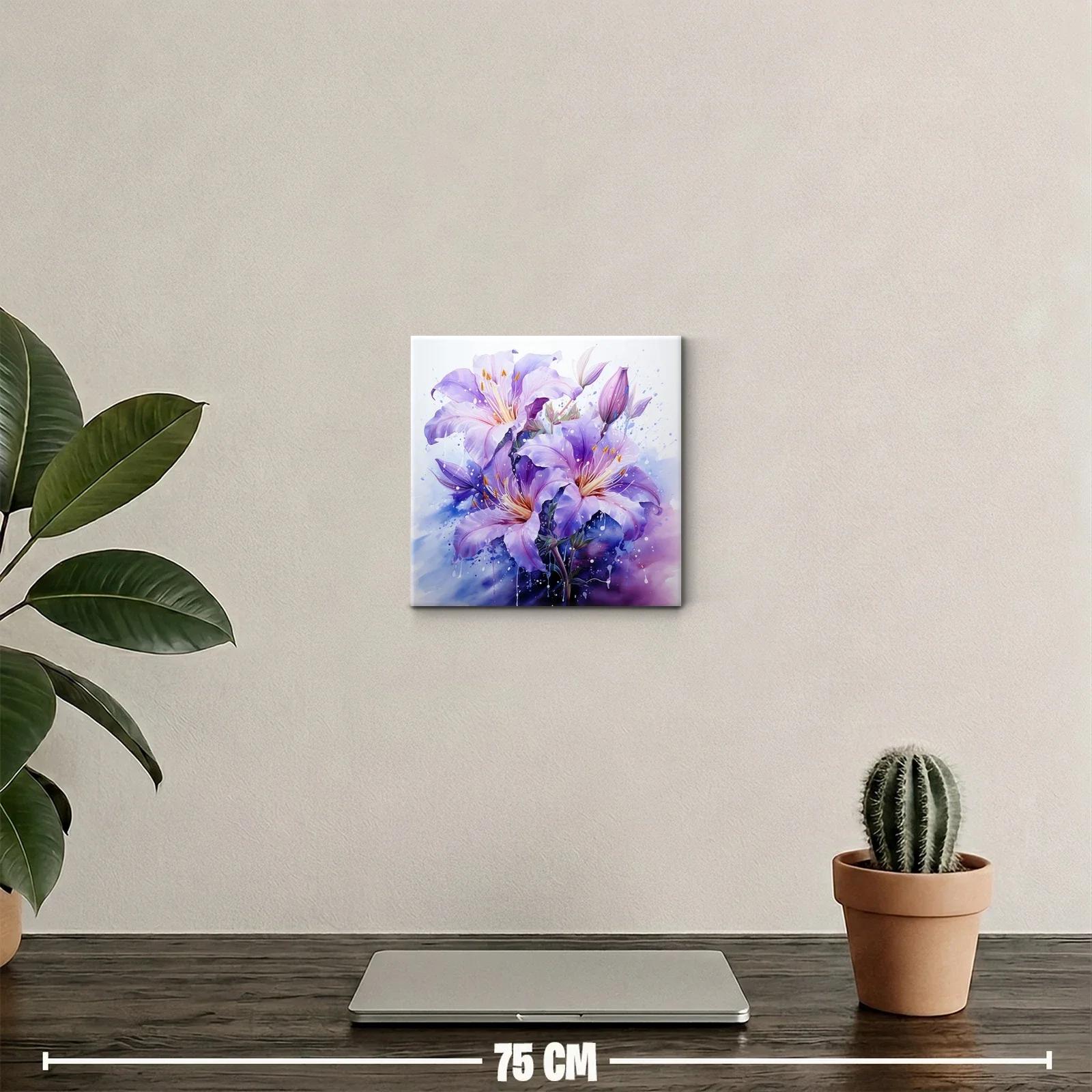 Flores Líricas en Tonos Violetas y Lilas — miniatura 2