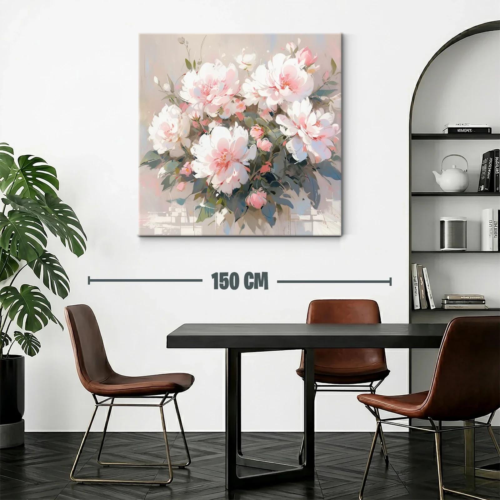 Composición delicada con flores blancas y rosas — miniatura 2