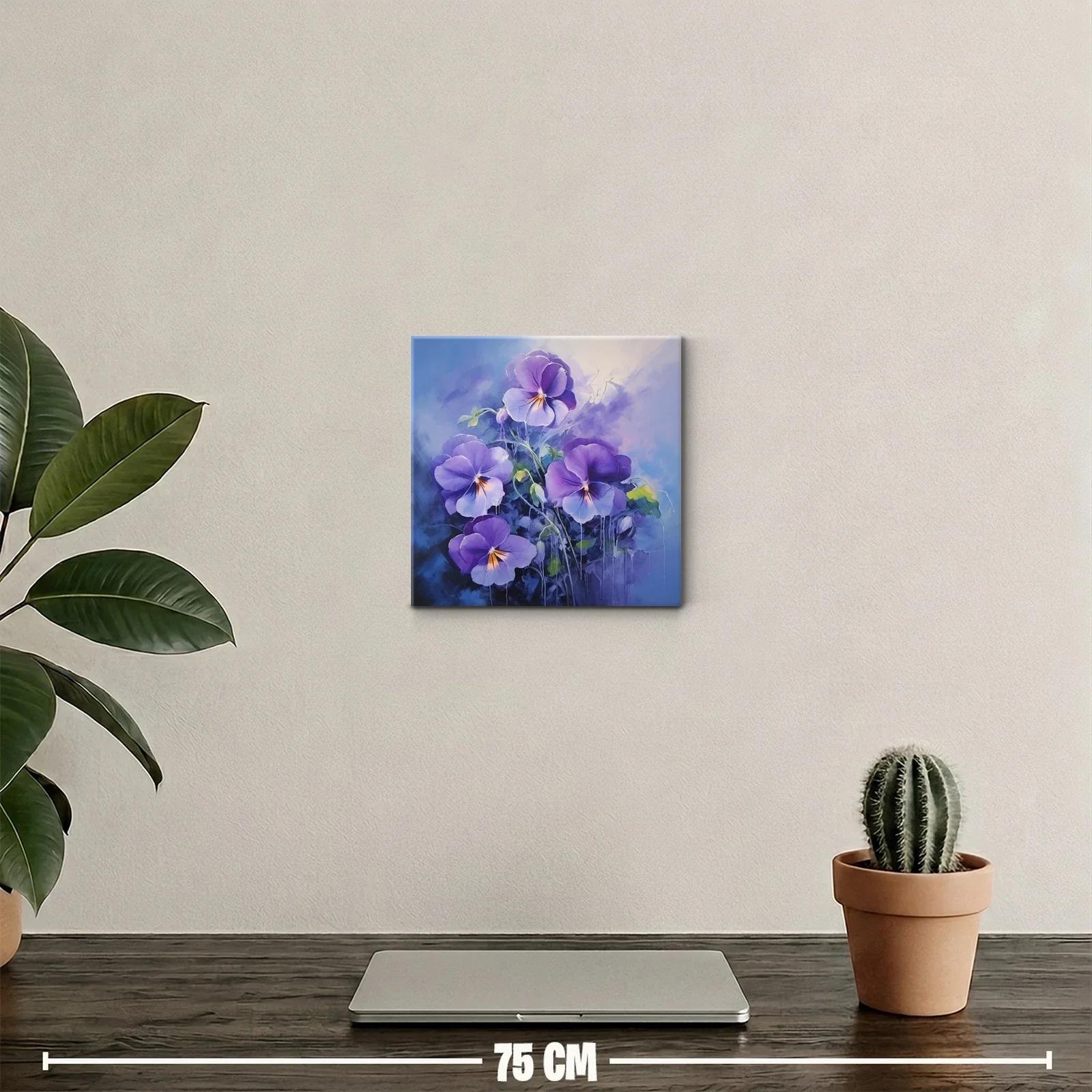 Flores violetas en delicada composición elegante y natural — miniatura 2