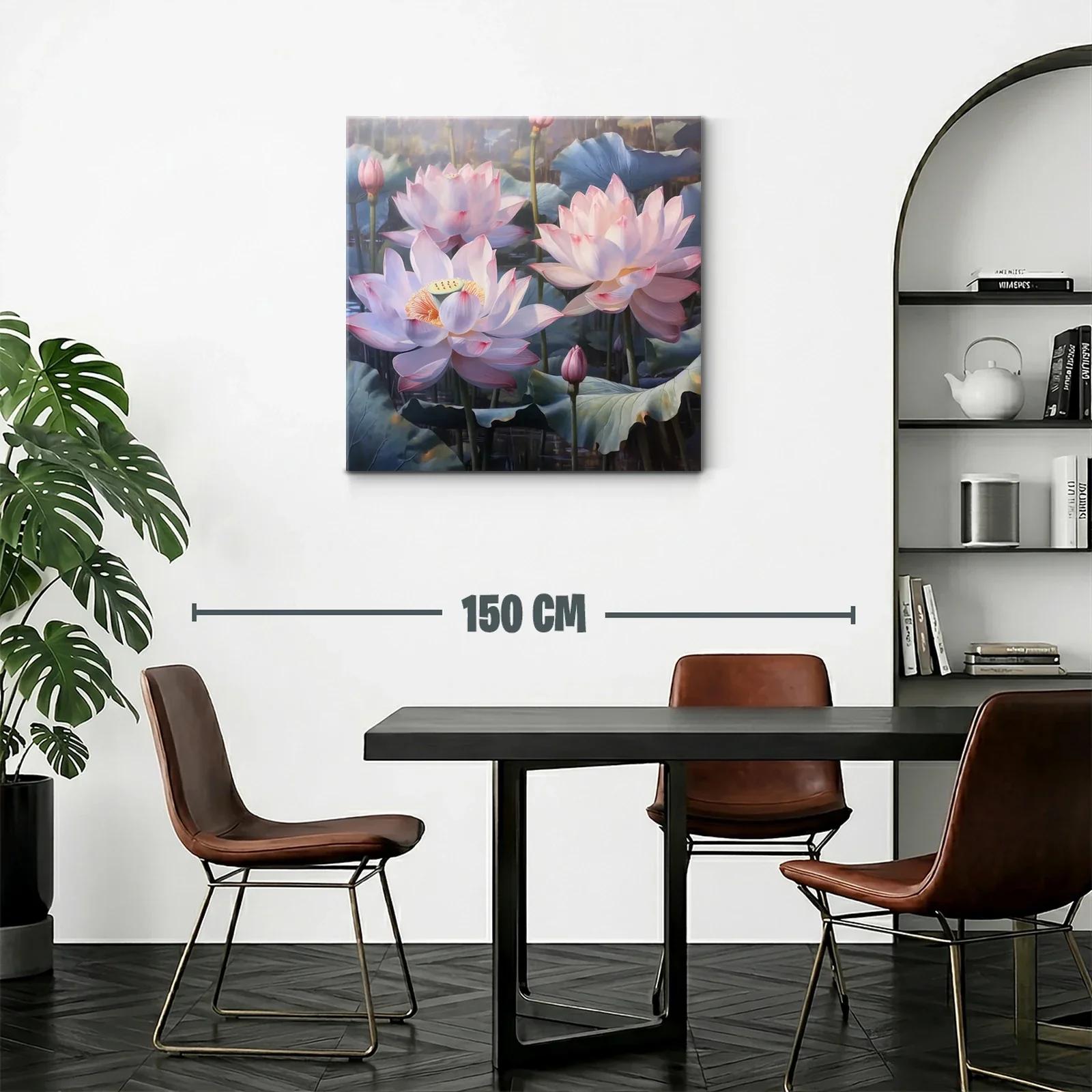Elegancia natural de flores de loto en tonos suaves — miniatura 2