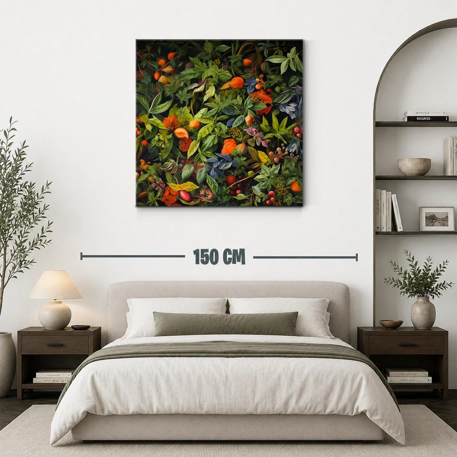 Exuberante composición de hojas y flores en tonos otoñales — miniatura 3
