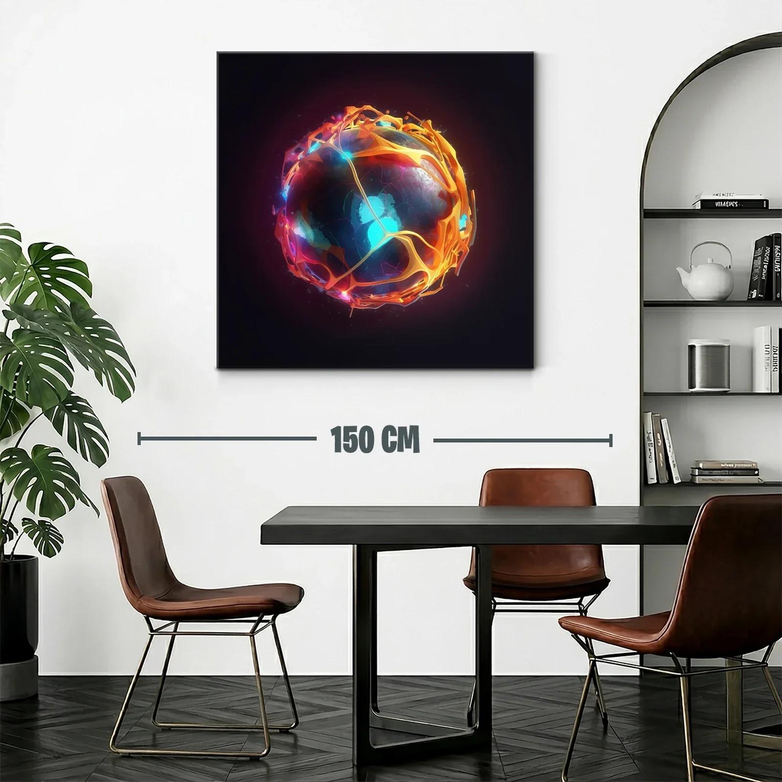 Esfera luminosa con patrones abstractos y energía vibrante — miniatura 2