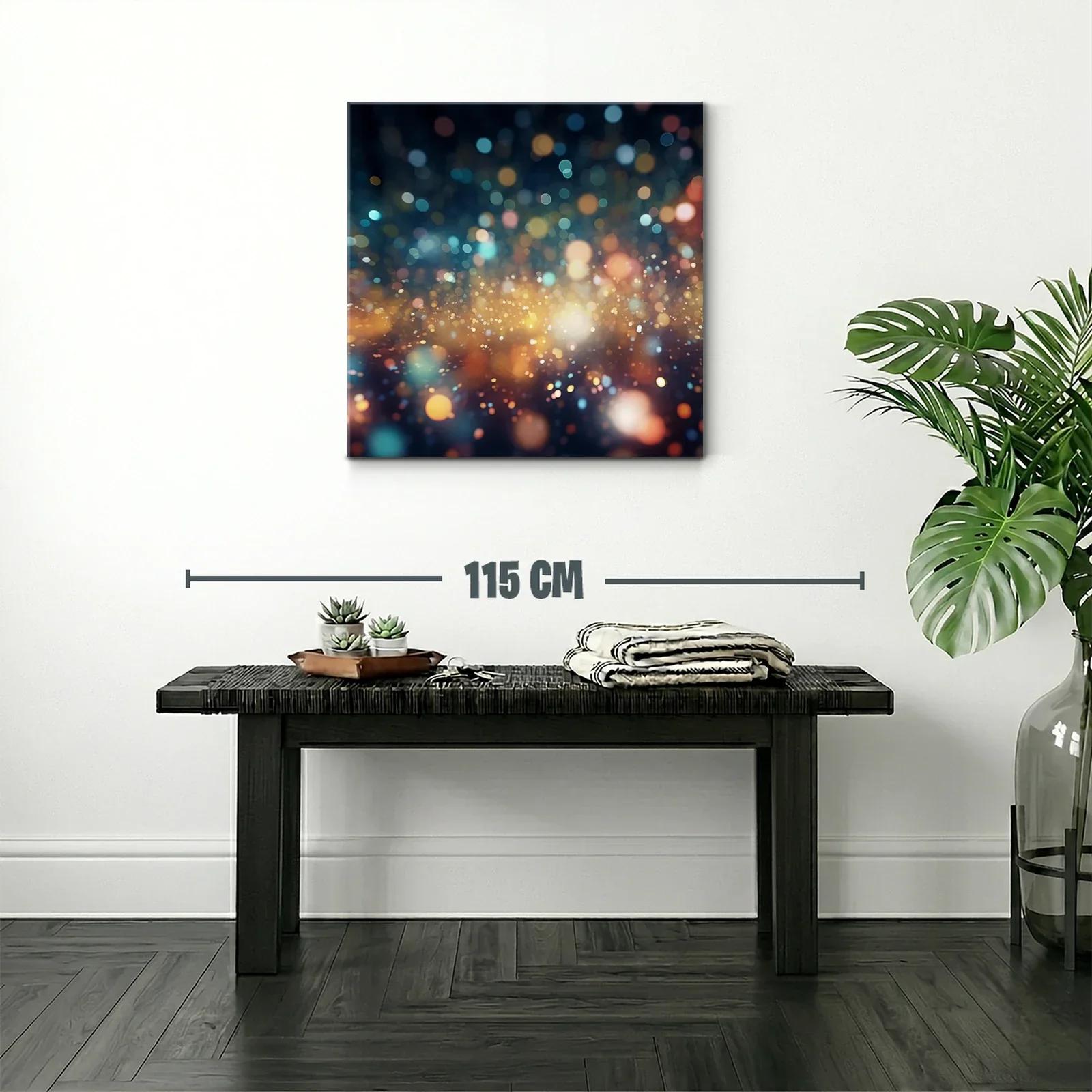 Explosión de luces abstractas con tonos cálidos y fríos — miniatura 2