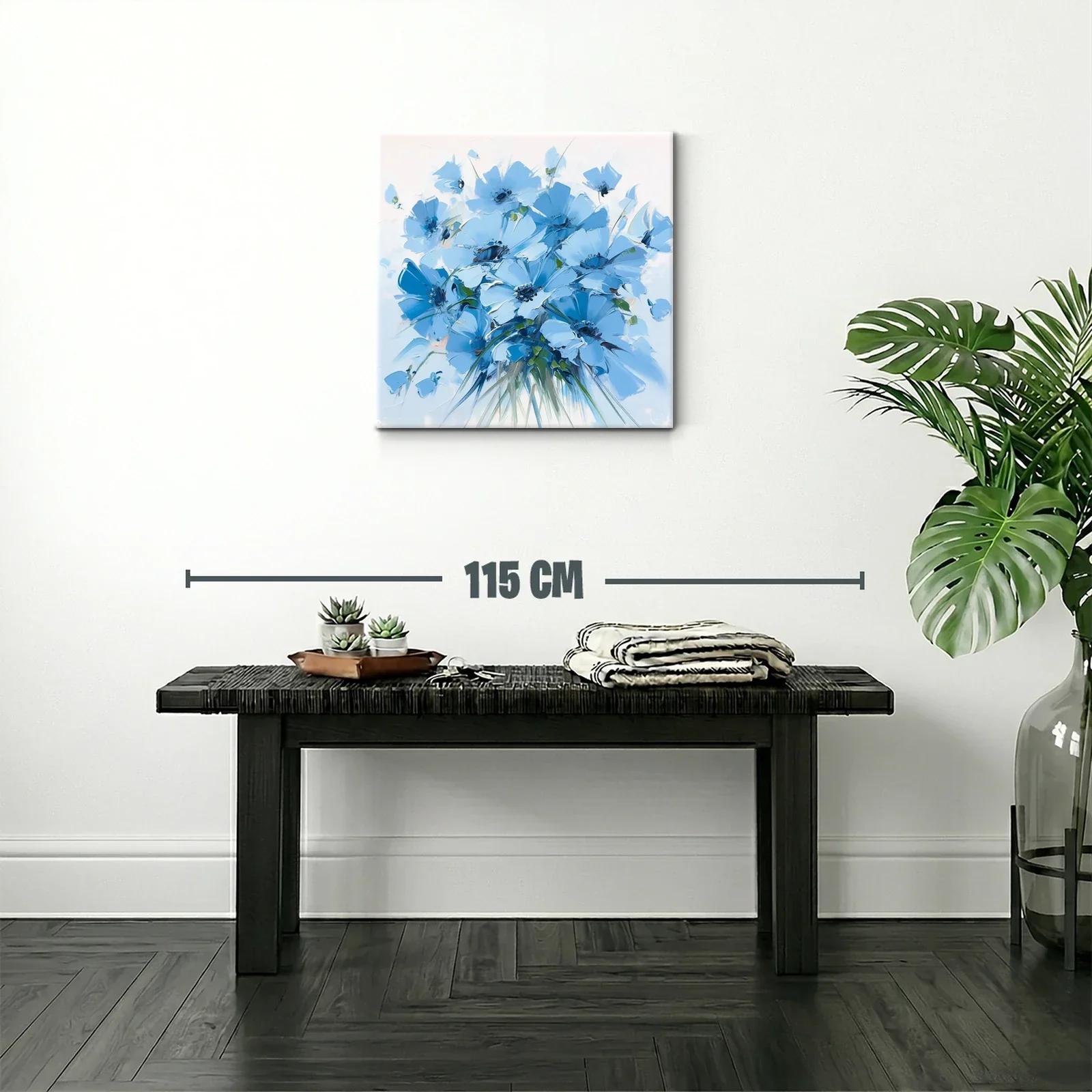 Ramo de flores azules para un espacio sereno y elegante — miniatura 2