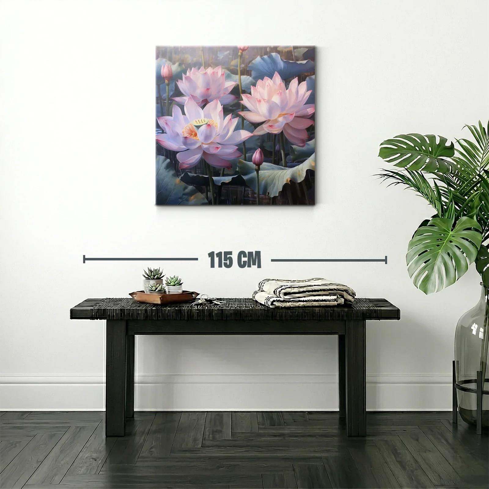 Elegancia natural de flores de loto en tonos suaves — miniatura 2