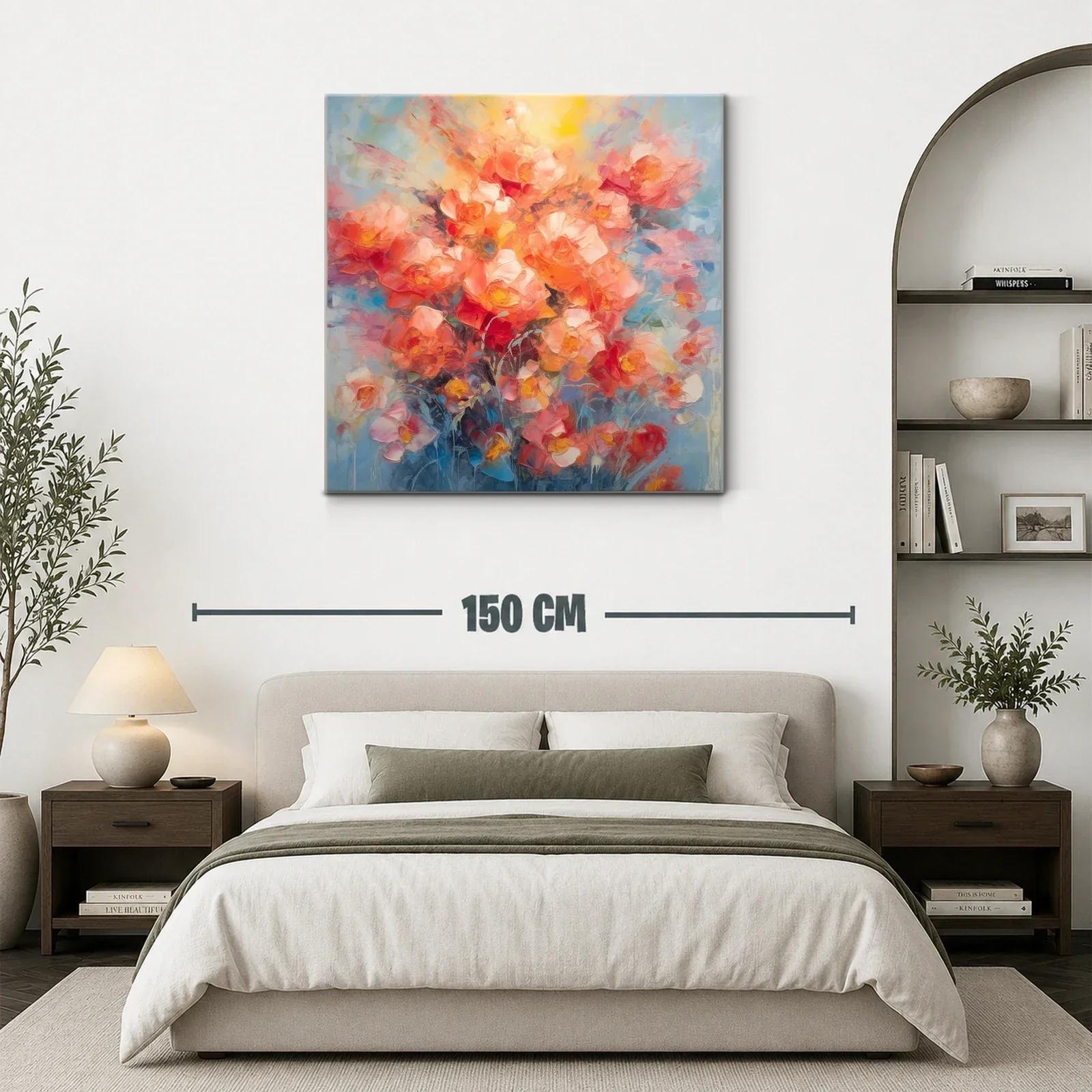 Ramo vibrante de flores en tonos cálidos — miniatura 3