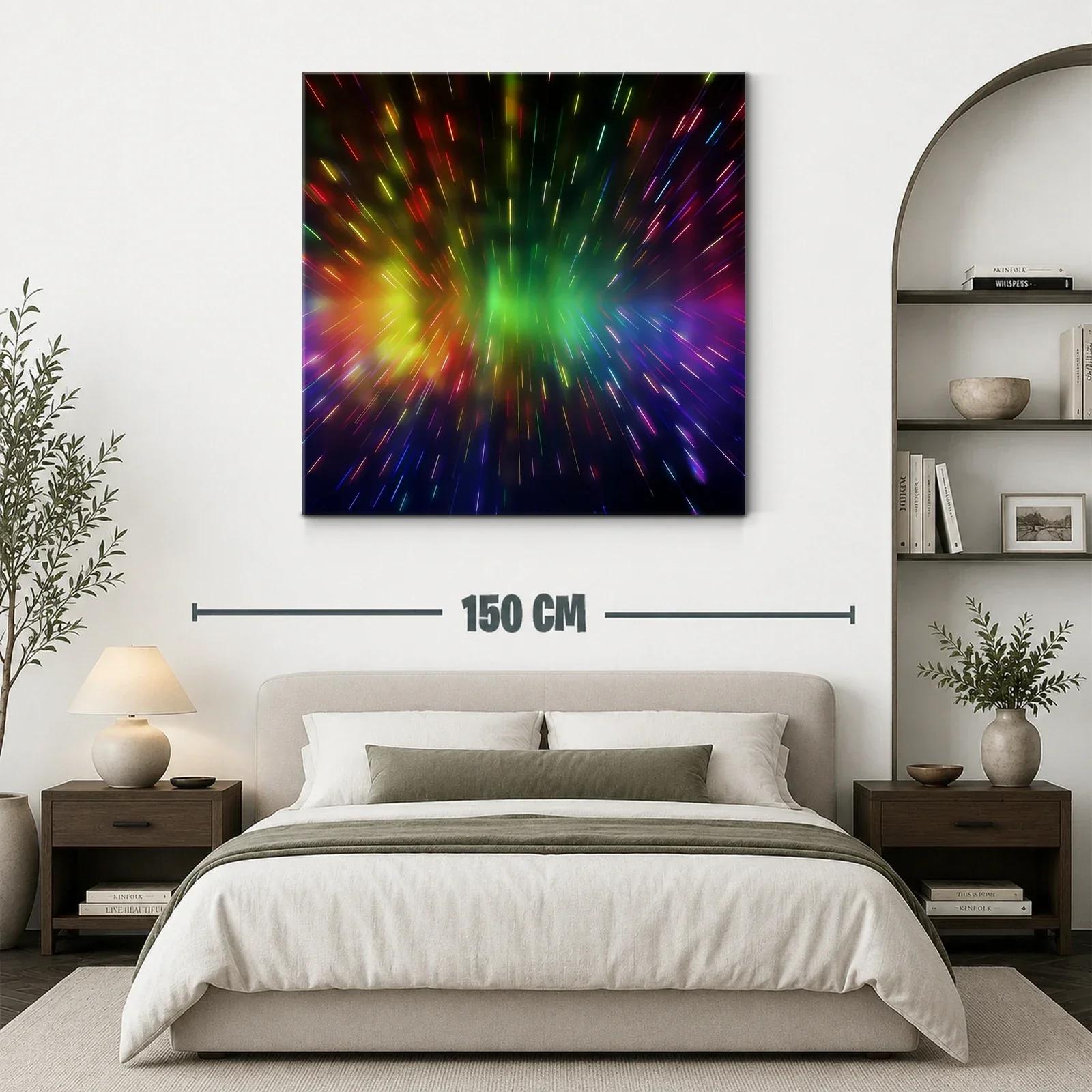Explosión de luces vibrantes en movimiento caleidoscópico — miniatura 3