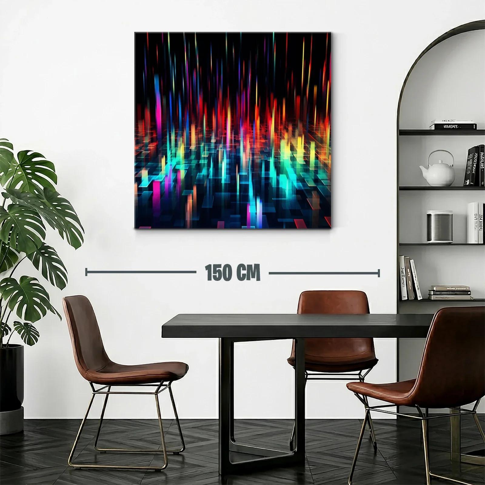 Arte digital con luces vibrantes y formas geométricas — miniatura 2