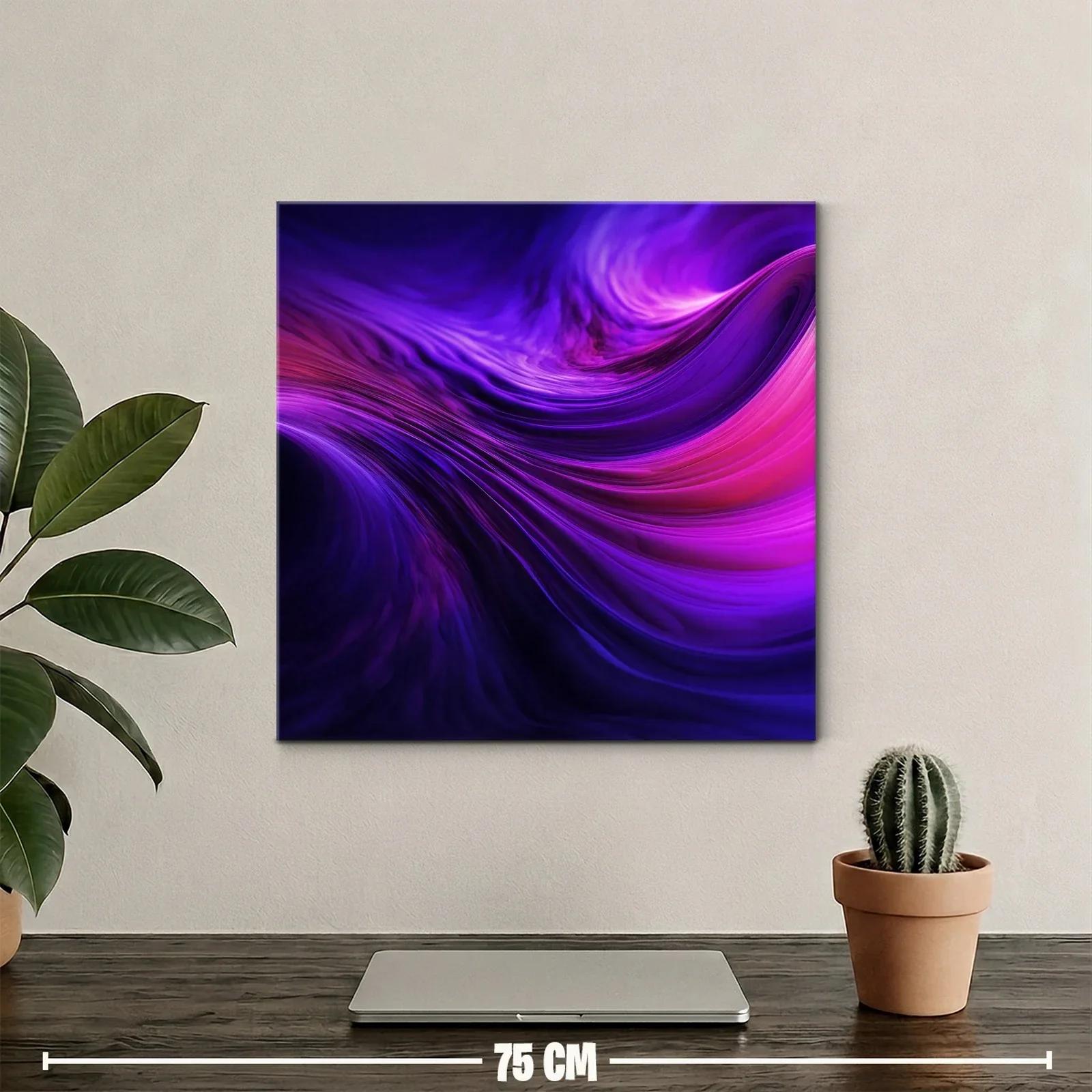 Movimiento fluido en tonos púrpura vibrantes y rosa intenso — miniatura 2