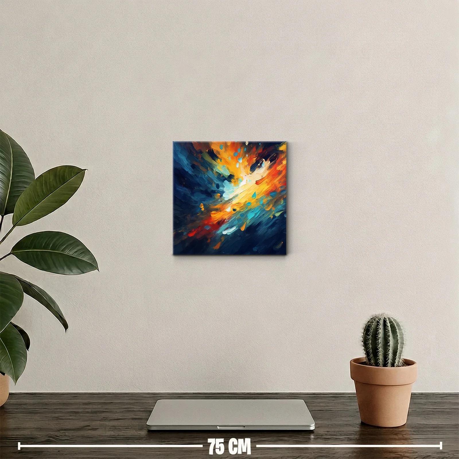 Explosión de color y energía en tonos cálidos y fríos — miniatura 2