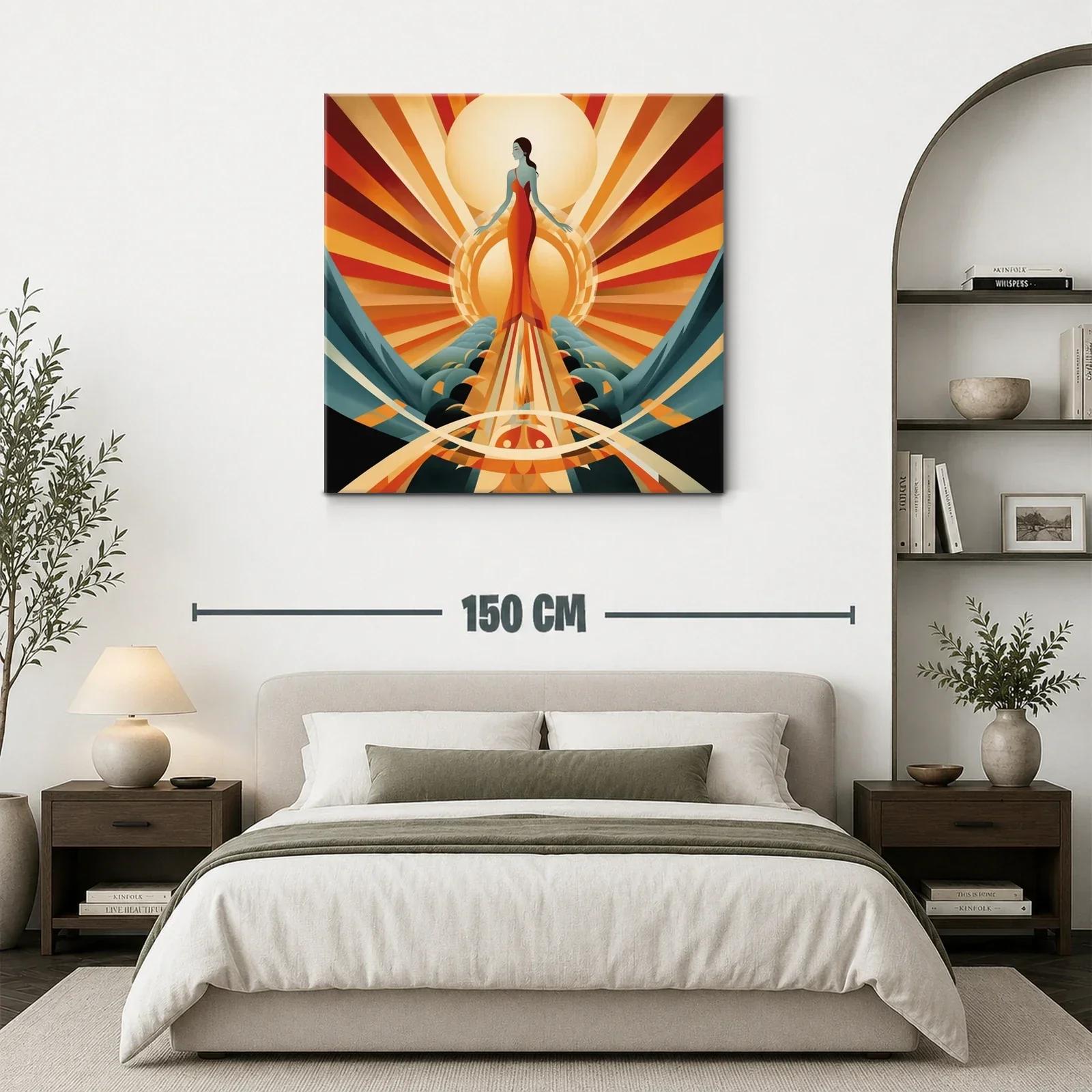 Figura femenina en el resplandor de sol radiante — miniatura 3