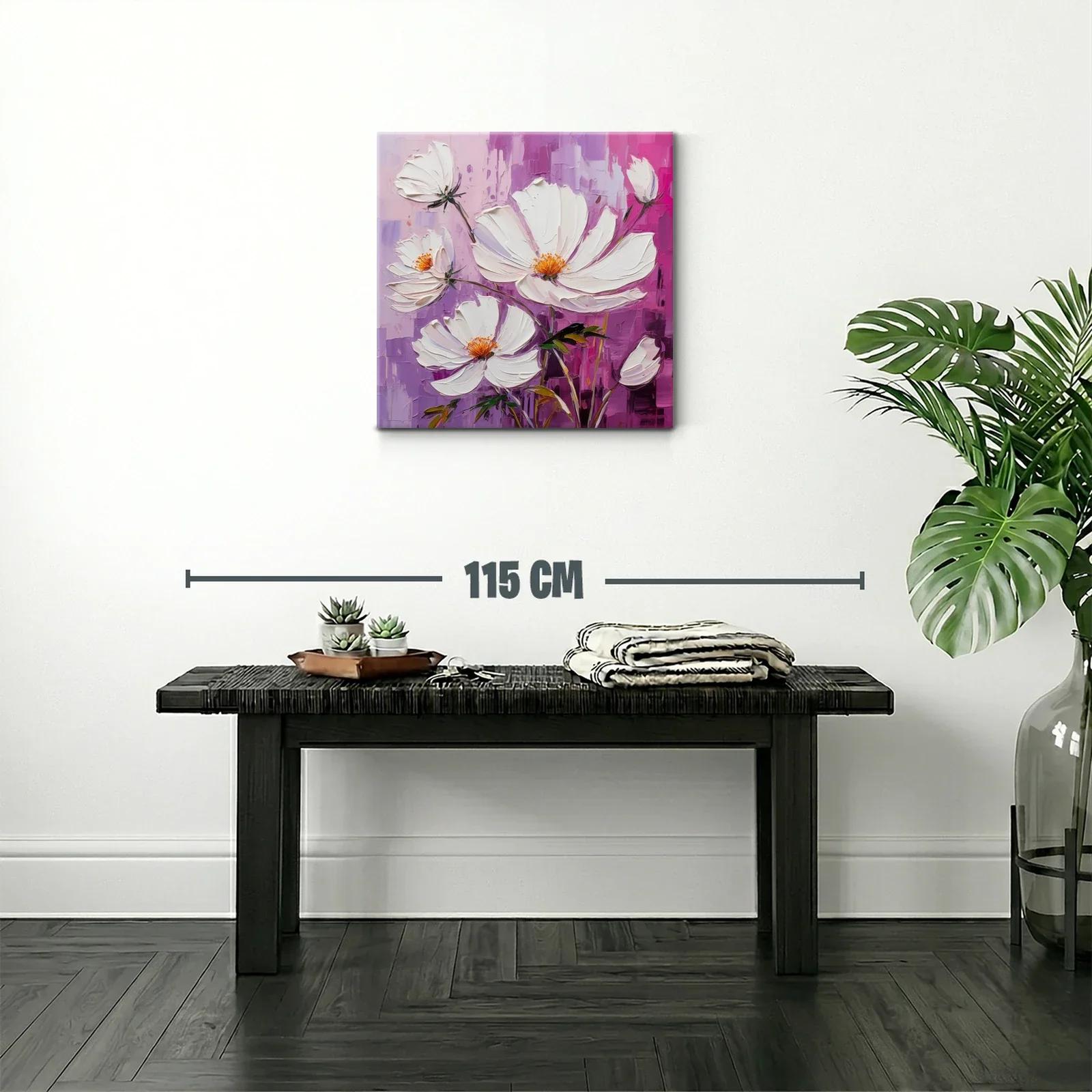 Elegancia floral en tonos blancos y violetas — miniatura 2