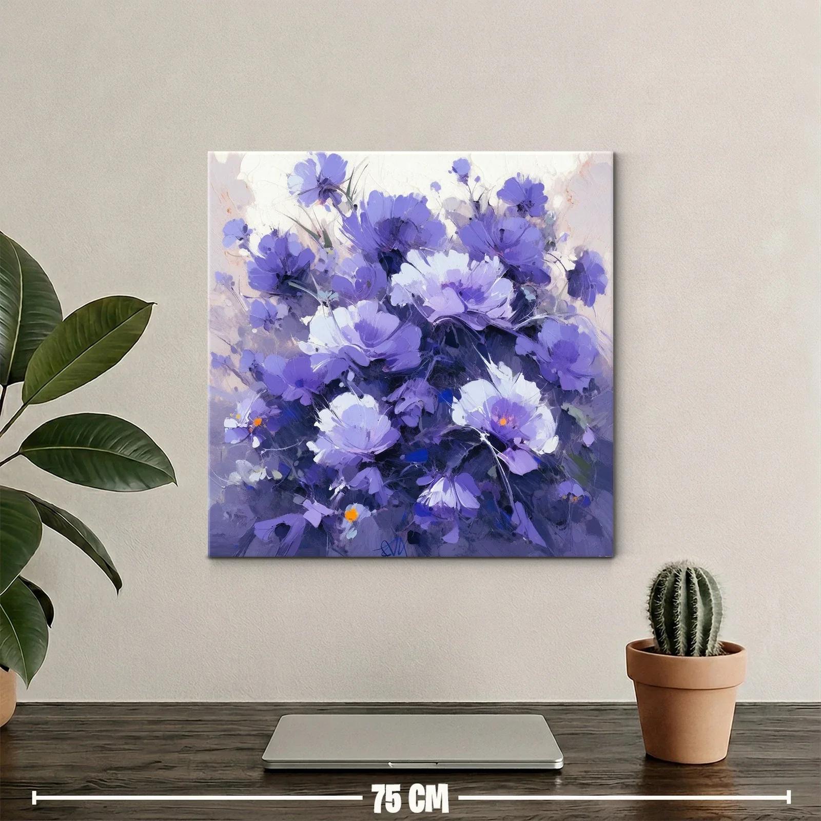 Bello ramo de flores en tonos violetas y lilas — miniatura 2