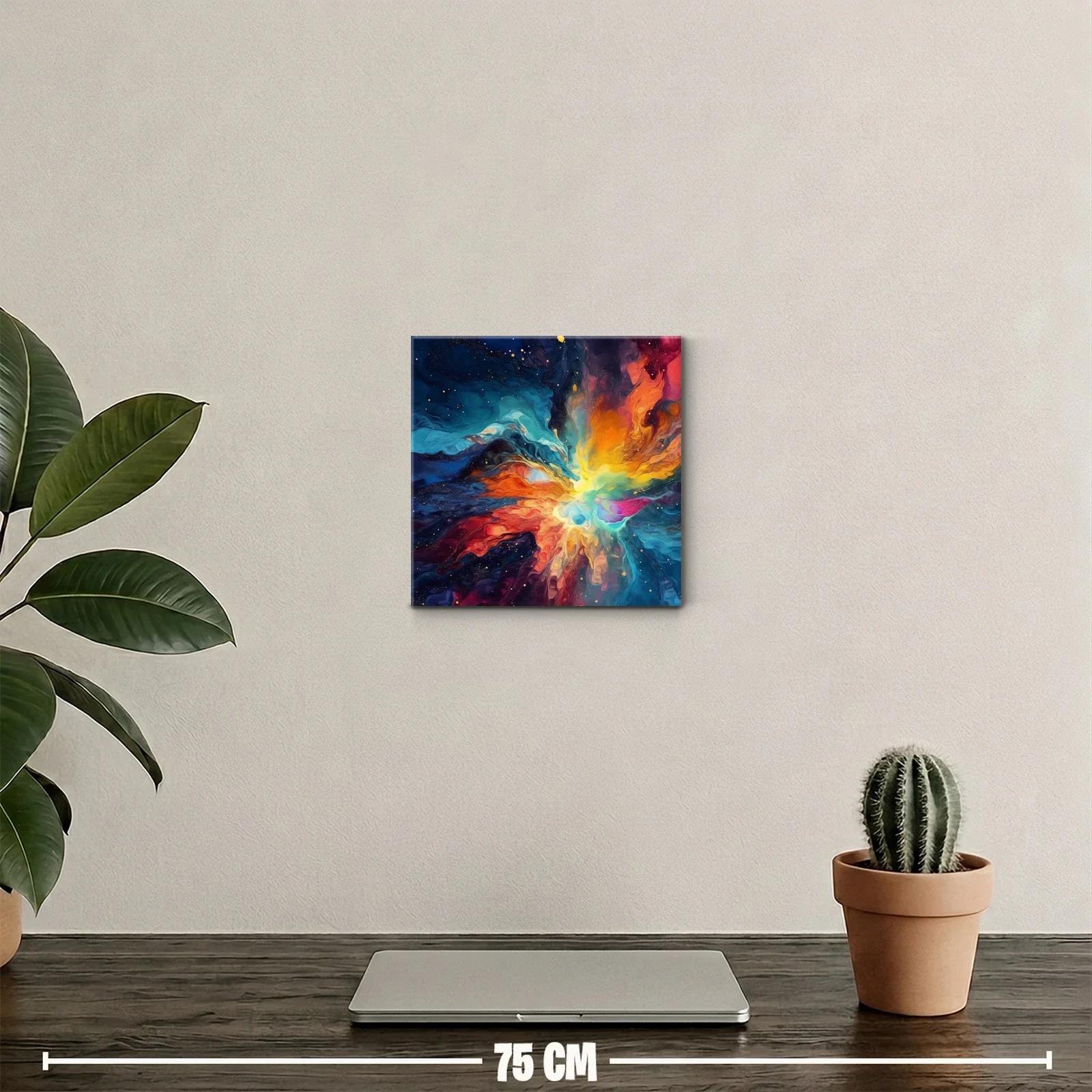 Explosión de color vibrante en estilo abstracto moderno — miniatura 2