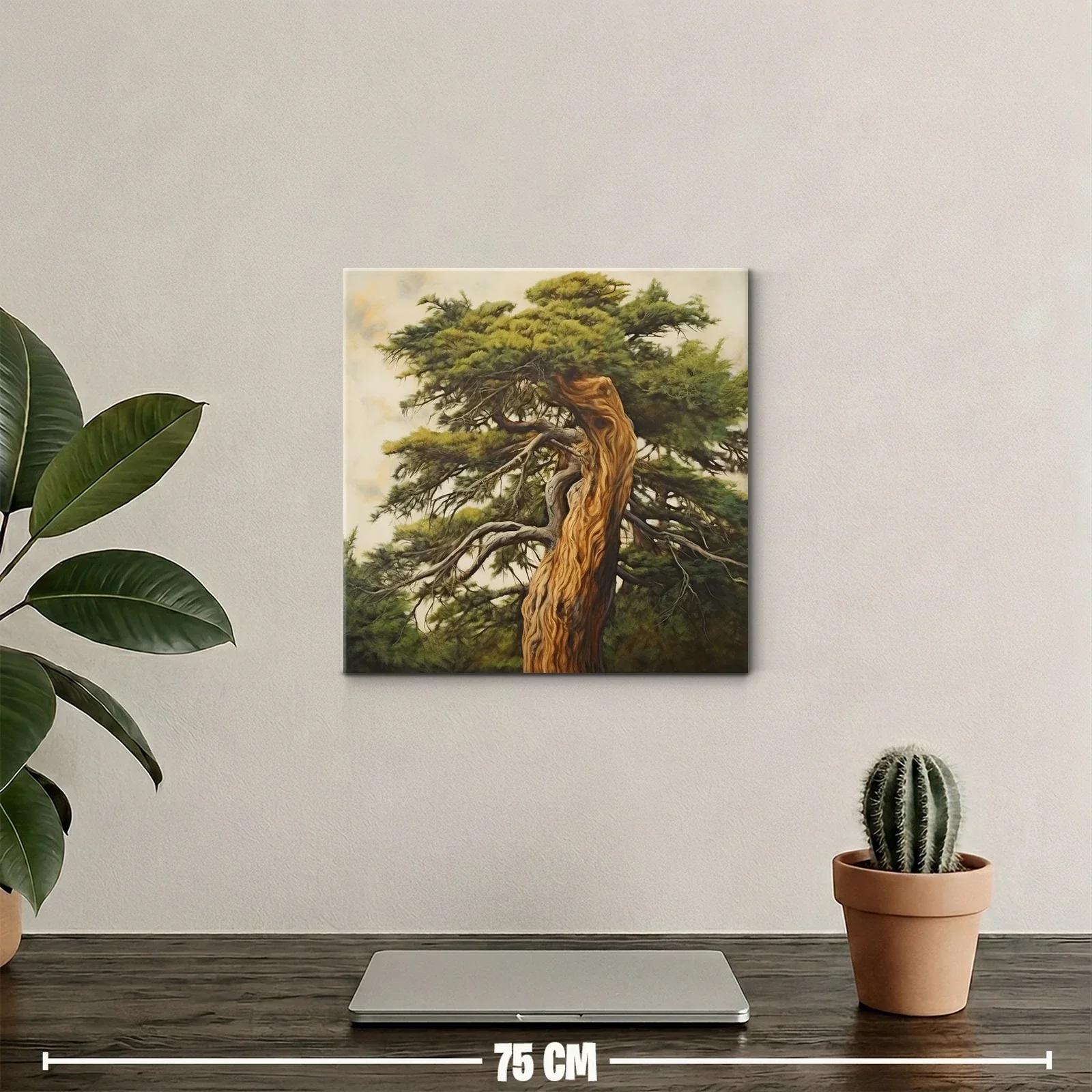 Imponente árbol centenario con texturas naturales y tonos tierra — miniatura 2