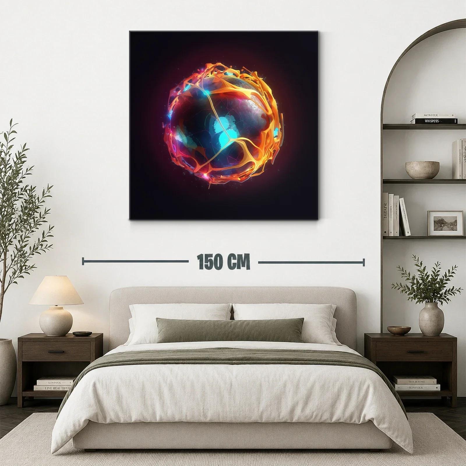 Esfera luminosa con patrones abstractos y energía vibrante — miniatura 3