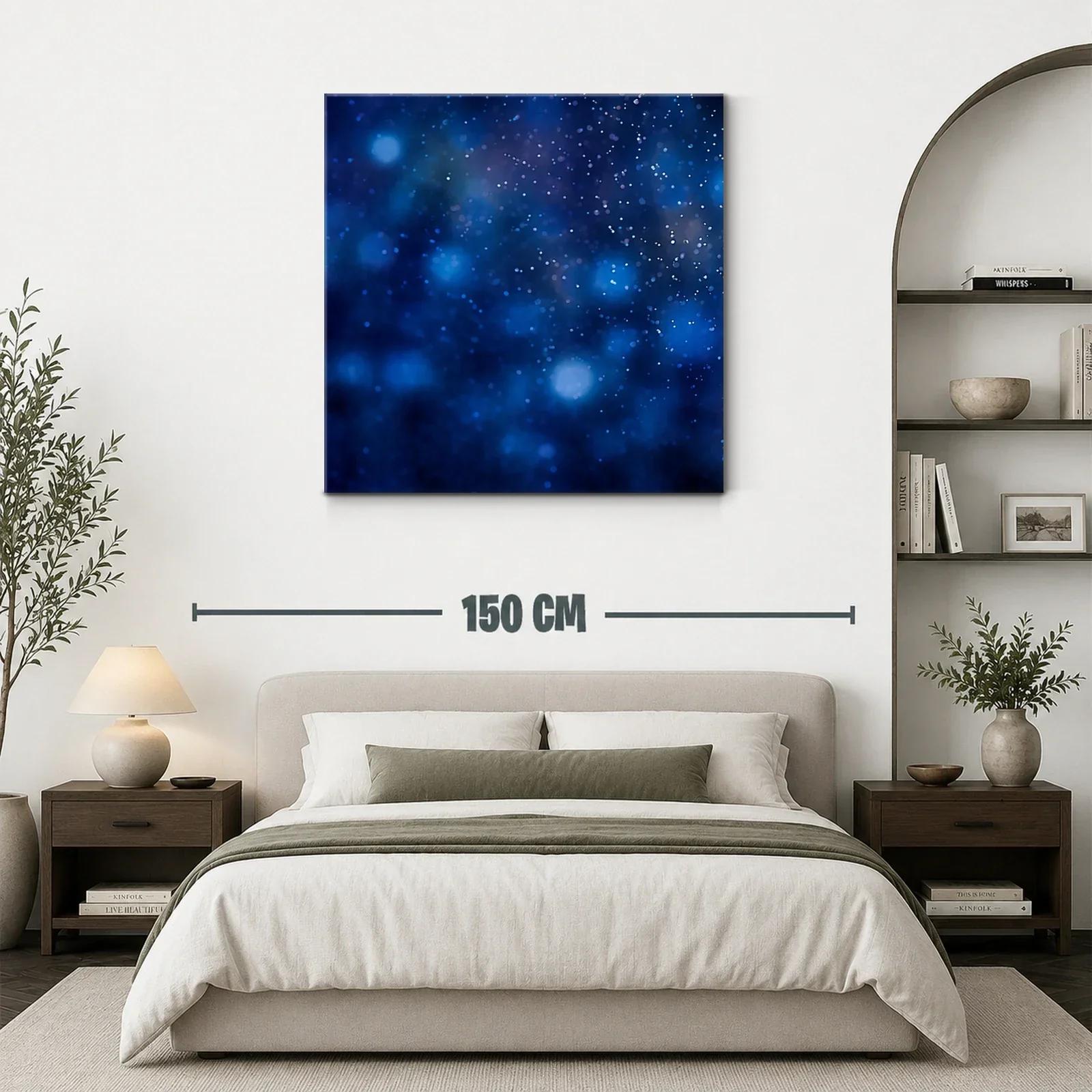 Abstracción cósmica en tonos azules brillantes — miniatura 3