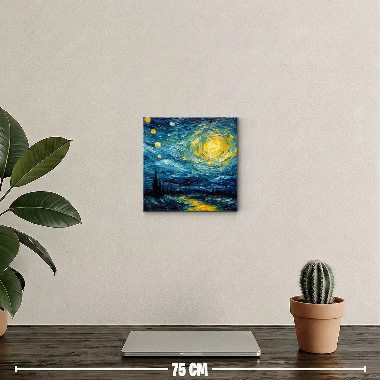 Noche estrellada con luz vibrante y cielos en movimiento — miniatura 2