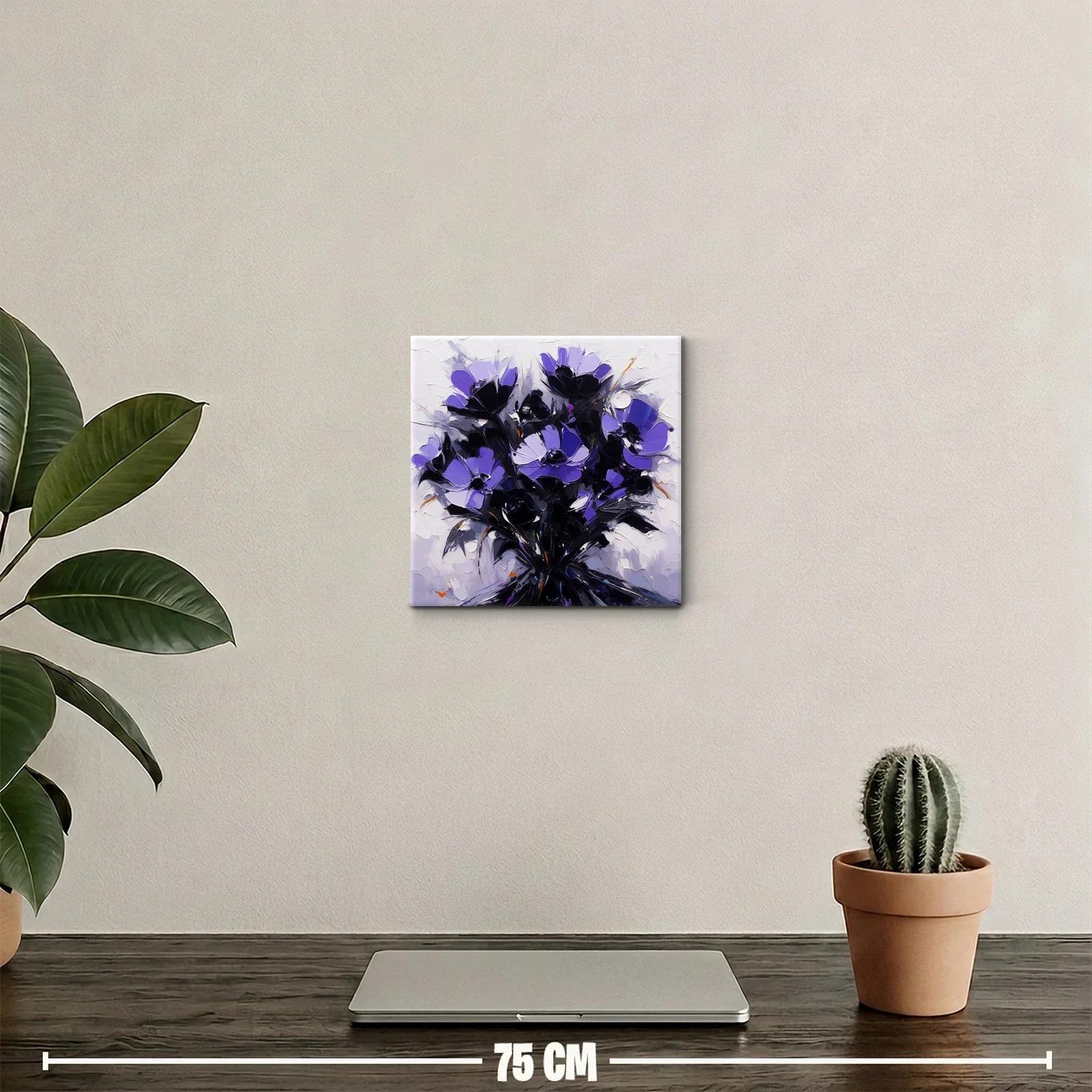 Elegante ramo de flores en tonos violetas y negros — miniatura 2