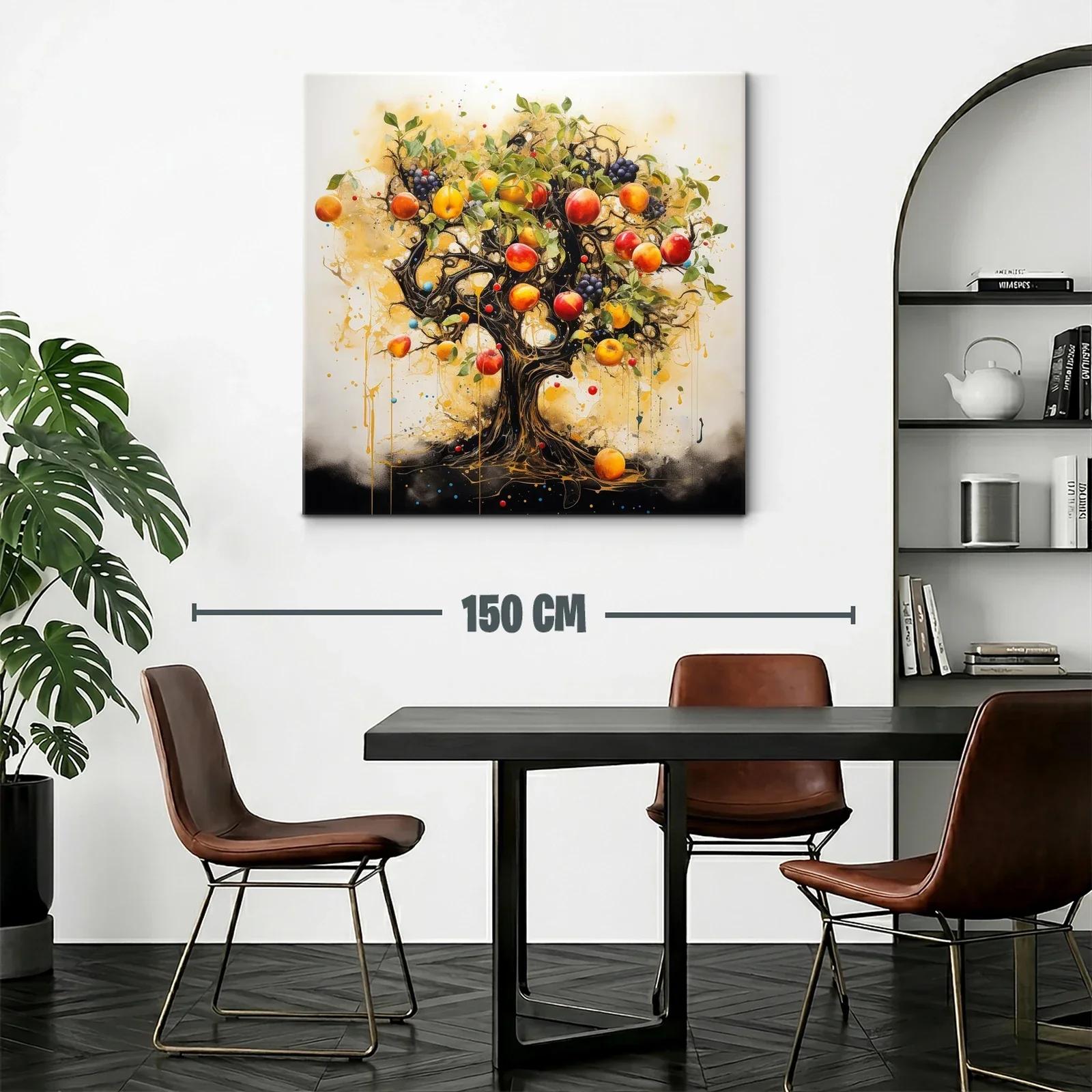 Árbol frutal exuberante con tonos cálidos y vibrantes — miniatura 2