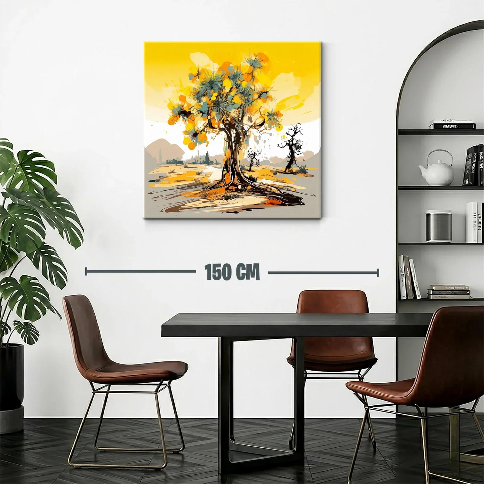 Árbol abstracto con tonos cálidos y vibrantes — miniatura 2