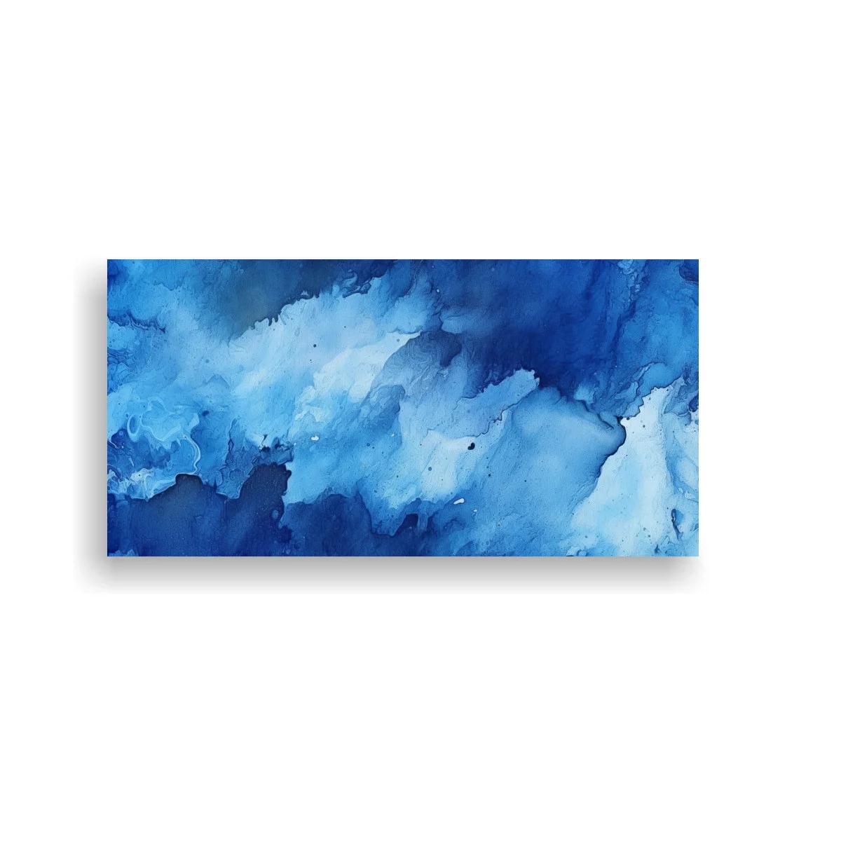 Cuadro mancha abstracta azul con efecto de agua — imagen principal