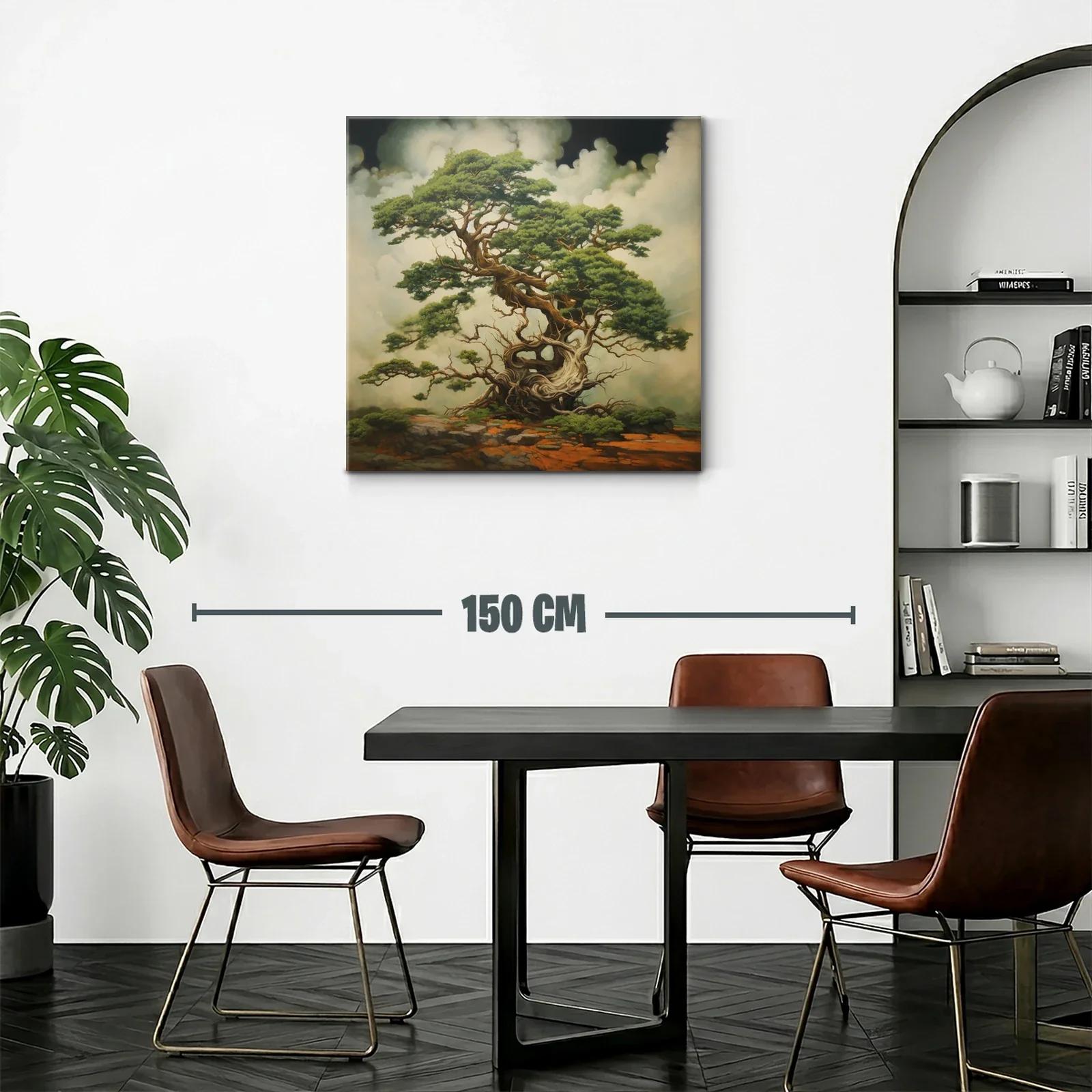 Majestuoso árbol antiguo con ramajes enredados y follaje verde — miniatura 2